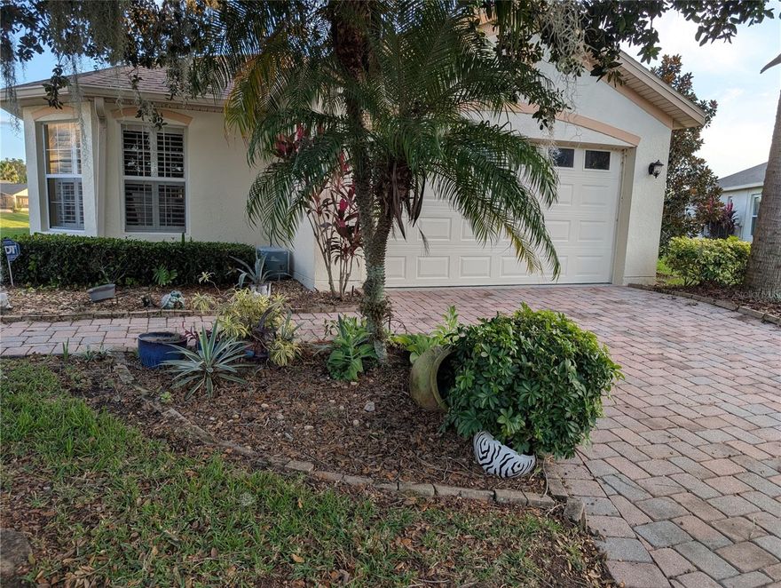 Lease this beautiful home with two bedrooms, 2 baths and a den with laminate flooring throughout, located in a quiet neighborhood in Solivita. A split floor-plan and vaulted ceilings add to the charm of this home. This FULLY FURNISHED home is available as a one year lease  After spending the day taking full advantage of all the Solivita community has to offer, come home and relax on the lanai while enjoying the water view nature at its best. Solivita is an award winning 55+ community and is one of America's premier places for retirement. Enjoy 4200+ Acres of wetlands and conservation, two restaurants, walking trails, 2 championship 18 hole golf courses, Tennis, Pickle-ball, Softball, 14 pools, 2 state of the art exercise facilities, a spa and over 200 clubs. Included in your rent is high speed internet, cable TV, Streaming TV, exterior lawn/landscaping maintenance and all the community amenities except for golf, which is an additional charge. PLEASE NOTE THAT A MINIMUM OF ONE TENANT LIVING IN THE HOME MUST BE AT LEAST 55 YEARS OLD AND ANY OTHER RESIDENT(S) LIVING IN THE HOME MUST BE 18 OR OLDER. This is a non-smoking home.