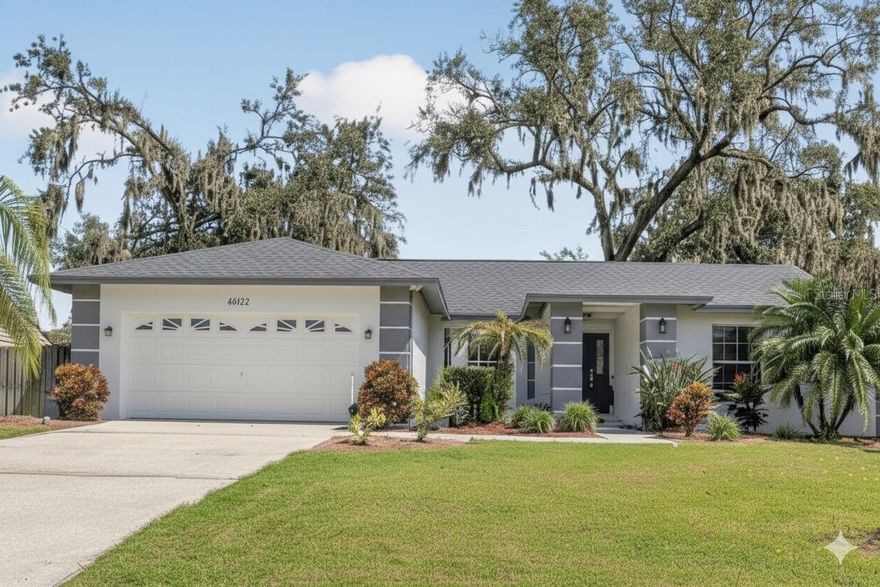 This lovely home offers 4 bedrooms, 2 bathrooms, formal living room, formal dining room, large kitchen, dinette area, family room and dedicated laundry room. Located in the heart of Brandon allowing quick access to Rte 60 & I-75, 30 minutes to MacDill Air Force base & Busch Gardens, and under an hour to Orlando's theme parks. As you enter the home you will appreciate the vaulted ceilings in the living room (which includes a slider to the lanai) and the dining room. To the right of the home you will find the generously sized master bedroom which includes a slider to the lanai, an ensuite with a large remodeled stand alone shower (2023), double vanity and double closets. To the left of the home, and conveniently located off the dining room, you will find the remodeled kitchen which includes new cabinets - with a pantry cabinet and numerous large storage drawers, and new quartz countertops, as well as a generously sized family room with a wood burning fireplace and slider to the screened lanai. Rounding out the left side of the home you will find 2 additional bedrooms, a full bathroom and a laundry room. Exiting through one of the 3 sliding glass doors you will find the screen lanai, sparkling swimming pool and sprawling backyard. The outdoor area provides you with the perfect spot to gather with family and friends. Upgrades/amenities include: Luxury vinyl flooring & ceramic tile 2023, Roof 2021, AC 2020,  Windows (partial) 2018, Hurricane shutters, Pool pump - heater - filter - resurfacing 2017, newer lighting and ceiling fans, 2 sun tubes (natural lighting - kitchen), Updated 5 zone sprinkler system, Ring doorbell & exterior camera, Orange trees.