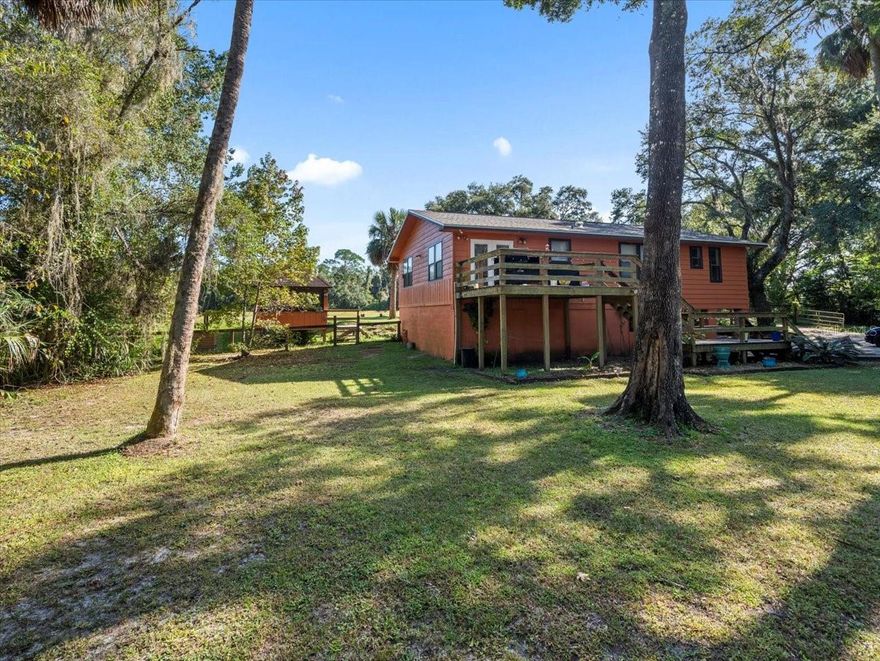 Your Dream Home in the Woods - 1.95 Acres on the Withlacoochee Outfall Canal! Looking for a quiet spot surrounded by nature - but still want all the modern comforts? This cozy 2-bedroom, 2-bath home sits on nearly 2 acres along the beautiful Withlacoochee Outfall Canal, shaded by huge, old oak trees that make the whole property feel like your own retreat. Enjoy lazy afternoons in the shade with a cool breeze drifting through the trees, or sit out in your gazebo watching the chickens head to bed in their adorable chicken coop. There’s even a detached 2-car garage/workshop that’s been refreshed with a new garage door (2024) and its own A/C unit — perfect for projects, storage, or even a little hobby space. And the best part? The hard work’s already been done! This place has had tons of updates in the last two years: New roof, New HVAC, New drain field, New submersible water pump, Culligan Cul-Cleer chlorination system, and New toilets all in 2024 and New hot water heater in 2023. Fresh and move-in ready - all that’s missing is you. If you’ve been dreaming of a peaceful home where you can enjoy the outdoors, garden, or just relax under the oaks with a cup of coffee and the sound of birds in the background… this is the one. Come see this little piece of paradise on the Withlacoochee Outfall Canal — it’s even better in person.
