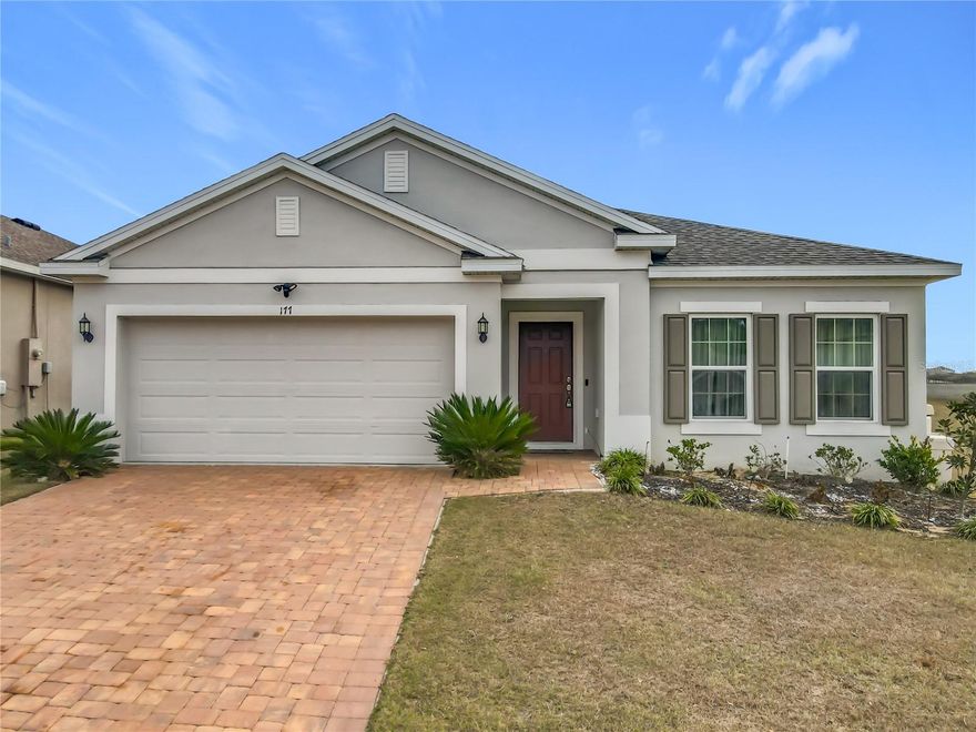 Beautifully maintained 4- bedroom 2- Bath home built 2021 , offering approximately 1,820 ft .of open concept living space . Thoughtfully designed floor plan features a spacious kitchen that flows seamlessly into the dinning and living areas, ideal for both everyday living areas, ideal for everyday living and entertaining. Conveniently located near schools , shopping , dining and major roadways. Enjoy a tremendously relaxing backyard with a peaceful view . This is a  fantastic opportunity in a growing Haines city. Only 24-25 miles from Walt Disney World and Epcot centers.