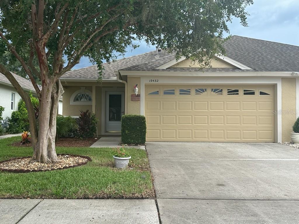 "Tripp Trademark Villa" 1626 SqFt, Built in 2002, Single Story, Split Bedroom Plan, Great Room, Dining Area, Eat-in Kitchen, Closet Pantry, Refrigerator, Microwave, Dishwasher and Gas Range. Inside Laundry Closet with Washer and Gas Dryer. Tile and Laminate Wood Flooring in All Living and Wet Areas. Carpet in Bedrooms. Primary Suite with Dual Vanities, Large Walk-in Shower and Walk-in Closet. Two Car Garage w/Remote. 2" Blinds and Window Treatments. Covered Patio and ADDITIONAL HUGE SCREENED AND COVERED PATIO. Outdoor Paver BBQ Area. White Vinyl Fenced Yard. Front Lawn Service Included. Sprinkler System. Pet w/Owner Approval. Community Features Include: Community Pool, Playground, Tennis Courts, Clubhouse, Basketball Courts and Fitness Center. All Advantage Realty Services residents are enrolled in the Resident Benefit Package (RBP) for $40.95/month which includes renters' insurance, HVAC air filter delivery (for applicable properties), credit building to help boost your credit score with timely rent payments, $1M Identity Protection, move-in concierge service making utility connection and home service setup a breeze during move-in, our best-in-class resident rewards program, and much more! More details upon application.