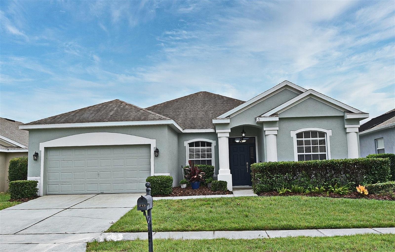 Welcome to your dream home in the heart of Winter Springs! Located in a sought-after gated community in Seminole County, this elegant 4-bedroom, 2-bath residence also includes a private office with French doors—perfect for working from home in style.
Step inside to discover a bright, open-concept layout highlighted by tray ceilings, artful niches, and abundant architectural detail. The oversized formal dining room flows effortlessly into the spacious family room, making entertaining a breeze.
The primary suite is a peaceful retreat filled with natural light and direct access to the outdoor living area through sliding glass doors. It features porcelain tile floors, a generous walk-in closet, and a beautifully appointed en-suite bath.
The kitchen is the heart of the home, offering a stylish and functional space that overlooks both the family room and a striking electric fireplace. From here, step out to an expansive screened-in porch with porcelain tile flooring, ideal for year-round outdoor living.
The fully fenced backyard provides ample space for pets, play, or a future pool. Additional guest bedrooms are generously sized, offering comfort and privacy for family and visitors.
Nestled in a community known for its tranquil walking trails, scenic lake views, resort-style pool, and maintenance-free landscaping courtesy of the HOA, this home offers the perfect blend of beauty and convenience. Close to top-rated schools, major roadways, and shopping, this is Florida living at its finest.
Don’t miss the opportunity to make this exceptional property your forever home.