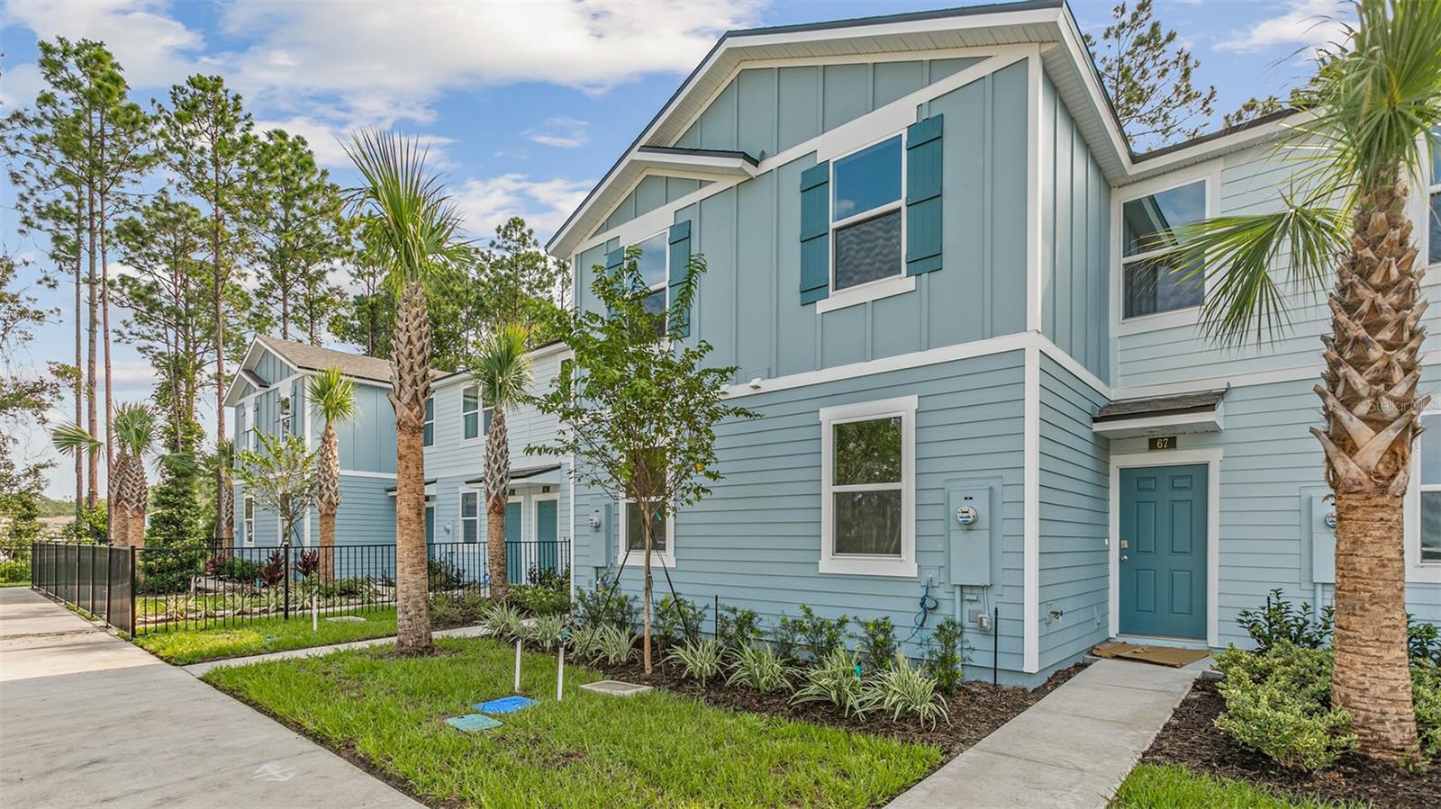 Under Construction. Convenience awaits you Cordera, a new home community in the historic city of St. Augustine, Florida, where D.R. Horton proudly offers our Tradition Series townhomes. Nestled in this culturally rich area, Cordera brings together the charm of St. Augustine with the convenience of modern living. Our thoughtfully designed townhomes feature open-concept layouts built with energy-efficient features, making it not only a beautiful place to live but also a smart investment for your future.
One of the most desirable aspects of Cordera is our commitment to hassle-free living. Included lawn maintenance means you can spend less time worrying about upkeep and more time enjoying all that St. Augustine has to offer. Plus, with our Home Is Connected® technology suite, your new home is equipped with cutting-edge smart home products that keep you connected to what matters most, whether you’re at home or on the go.
Situated just minutes from historic downtown St. Augustine, residents can immerse themselves in the rich history, charming shops, and beautiful beaches that make this city so unique. For those who commute or like to explore, easy access to the interstate puts Jacksonville and other nearby destinations within quick reach.
Families in Cordera will also appreciate the top-rated schools in St. Johns County, known for their excellent educational programs. This makes Cordera not just a place to live, but a community where you can grow and thrive. Whether you’re a first-time homebuyer or looking to upgrade, Cordera offers the perfect blend of tradition and innovation in a location that’s hard to beat. Welcome home!