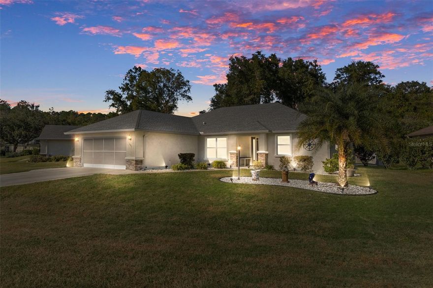 Discover the perfect blend of comfort, style, and low-maintenance living in this 2021 home located in a quiet, welcoming community with direct access to the Withlacoochee biking and walking trail. This thoughtfully upgraded property offers ideal indoor/outdoor living with a spacious open-concept layout and a long list of high-quality improvements. Step inside to find plantation shutters, ceiling fans added to every room, and a bright, airy living space that flows seamlessly to the outdoors. A beautifully remodeled laundry room and a custom kitchen pantry provide convenience and functionality. The master bedroom features its own custom closet system, and the large walk-in shower adds a touch of luxury to the primary suite. Outdoors, enjoy your own private retreat with a heated saltwater pool, an expanded pool cage, and paver decking, offering year-round great sun exposure. A separate paver patio is great for grilling and entertaining, while the fenced-in backyard includes beautifully landscaped rock-bed gardens, palm trees, and even your own lime tree—pick fruit right from your yard! Additional upgrades include a tankless water heater, gutters, a screened front door and garage door. A widened driveway, sidewalk, and added garage shelving. The neighborhood is peaceful, friendly, and extremely accessible—direct access to the 40-mile Whitlachoochee Trail. Residents also enjoy access to the Canterbury Lake clubhouse with a stocked library, pickleball courts, and pool, as well as a mandatory social membership to the Terra Vista club with indoor and outdoor pools, two fitness centers, 3 top restaurants, pickleball courts, tennis, three golf courses, and more, making it easy to feel connected and at home. $2000 deposit with you purchase the house, Social membership is $598 a quarter and includes all the ammenites of Terra Vista. Additional Golf membership available. With its manageable size, smart updates, serene setting, and beautifully designed indoor/outdoor living spaces, this home truly offers the perfect lifestyle. Just move in and enjoy.