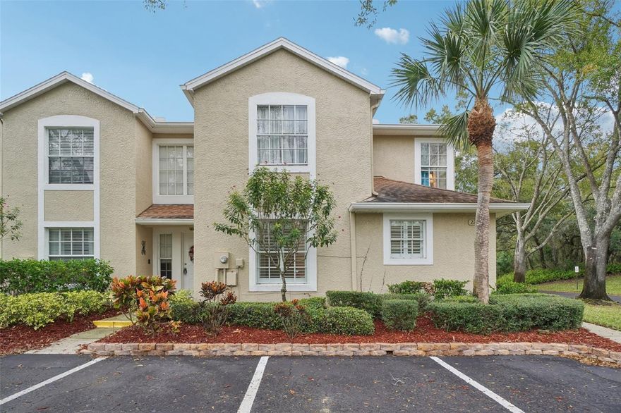 Start off the New Year with a New Home!!  Discover this bright and comfortable end-unit townhome in the welcoming community of Glenbrook East. Designed with an open, airy feel, this property offers a functional layout, abundant natural light, and the convenience of low-maintenance living in one of Palm Harbor’s most desirable areas.

The main floor features a spacious living area with high ceilings and large sliding doors leading to a screened-in patio, creating an easy indoor-outdoor flow. A dedicated dining space connects to a practical kitchen equipped with marble countertops, a breakfast nook, and interior laundry access.

The primary suite on the first level provides privacy and ease, complete with dual closets and an en-suite bath. The loft provides a thoughtfully placed flex area perfect for modern living—ideal for working from home, organizing creative projects, or setting up a comfortable lounge space. Its elevated position gives it a private, tucked-away feel while still keeping the home connected and inviting.  The second bedroom and full bath complete the upper level.

Residents of Glenbrook East enjoy a community pool, mature landscaping, and a peaceful neighborhood setting close to everyday essentials and Florida lifestyle perks.

Location Highlights:
• Minutes from Honeymoon Island and local Gulf beaches
• Close to Downtown Palm Harbor, Tarpon Springs, dining, and boutique shops
• Easy access to the Pinellas Trail for biking and walking
• Near St. Petersburg College – Tarpon Springs Campus
• Convenient to grocery stores, parks, retail, and medical facilities

Offering a flexible layout and end-unit privacy in a prime Palm Harbor location, this townhome presents an appealing opportunity for full-time residents, seasonal owners, or those seeking a low-maintenance lifestyle.