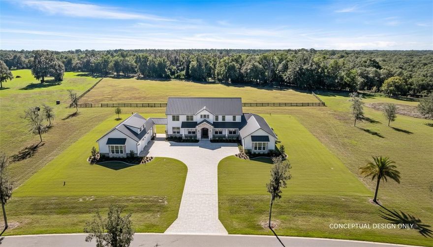Discover the perfect canvas for your dream estate on this 4.64-acre equine-suitable lot in Bel-Lago’s newest West Hamlet! This homesite is one of the few that borders the pristine 8,000-acre Hálpata Tastanaki Preserve, offering unmatched privacy, natural beauty, and long-term protection. Fully-prepped and build-ready, the owner’s have already invested in the initial work: installation of painted/treated 3-board paddock fencing (2025), completed site work and house pad (2025), and underground utilities ready for connection. Full survey available. Bring your approved external builder to construct your custom Modern Farmhouse style residence (3,000sqft of living space required) and be set amongst other custom luxury homes throughout the community, ensuring a cohesive landscape. Bel-Lago features an internal multi-use trail system, multiple feature lakes, gatehouse, and HOA. Enjoy your private oasis in Ocala horse country, while being minutes away from restaurants, grocery stores, and hospitals, easy access to I-75, 25 minutes to the World Equestrian Center and other show venues, and only 1.5 hours away from Orlando and Tampa. It's time to start your legacy...don't let this opportunity slip away!