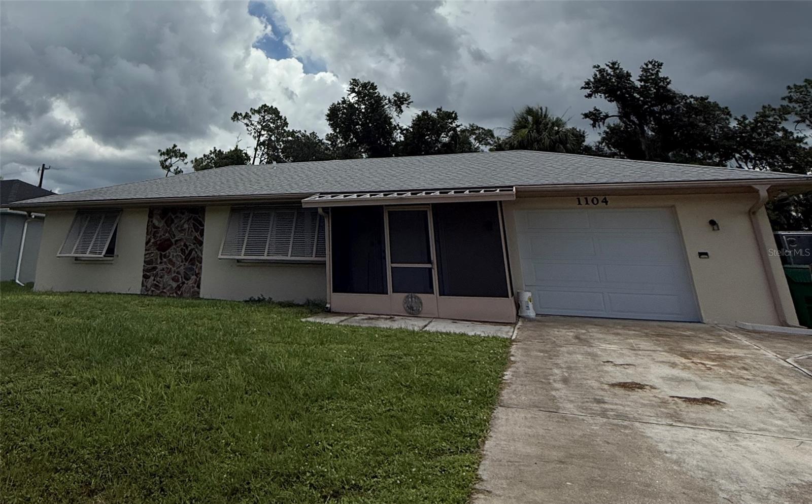 Under contract-accepting backup offers. The seller has received multiple offers and is requesting all interested buyers to submit their highest and best offers by Tuesday, July 22, 2025, at 12:00 PM (noon). Centrally located 2-bedroom, 2-bath home with 1-car garage in Port Charlotte! Features include impact windows, accordion shutters in the front, repiped in 2023, garage door and electrical panel upgraded in 2018, and a shed in the backyard for extra storage. Enjoy the spacious enclosed patio, perfect for a family room, home office, or hobby space. With a little TLC, this property can be transformed into your dream home—ideal for first-time buyers or investors. No HOA, no deed restrictions, and not in a flood zone. Conveniently close to shopping, dining, and more. Schedule your showing today!