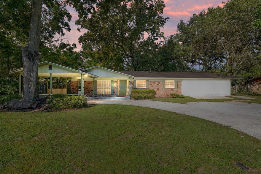 Wouldn't you love a charming Gainesville Home with Dual-Income Potential Near UF! This versatile and beautifully maintained Gainesville property offers the perfect blend of comfort, charm, and income potential—just minutes from the University of Florida! The main home features three spacious bedrooms and two full baths, highlighted by a warm, wood-burning fireplace and a bright, open living area. The updated eat-in kitchen shines with granite countertops, ample cabinetry, and a gas range, ideal for everyday cooking or entertaining guests.
Attached is a fully equipped efficiency apartment—a smart addition for dual rental income or owner-occupancy flexibility. With exposed beams, a full kitchen, private laundry, separate hot water heater, and private entrance, this space is perfect for long-term tenants, students, or short-term Airbnb guests. Both the main home and efficiency have their own washer and dryer, providing convenience and privacy for separate living arrangements. Recent updates include a newer roof (2021), newer  HVAC (2022) and plumbing & electrical all updated in 2015, ensuring peace of mind for years to come. Step outside to enjoy the lush, green backyard, complete with a large covered back porch and a screened side porch—perfect for morning coffee, grilling, or relaxing in the shade. There’s also an attached lockable storage room for bikes and outdoor gear, plus ample parking and a one-car carport. Located steps from Loblolly Woods Nature Park and Hogtown Creek, and just a quick RTS bus ride, bike ride or scooter ride to UF, this property offers the ideal setup for students, Gator fans who want a place to stay while in town for the game, or investors alike. Whether you want to live in one unit and rent the other, or leverage both for double rental income, this home delivers flexibility and value rarely found so close to campus. This is the Ideal home for a DSCR loan! What is that, you ask?! Debt Service Coverage Ratio loan — it’s a type of real estate investment loan that’s based on the income the property generates, not the borrower’s personal income. Buy your first of many investments or add one to your portfolio today!