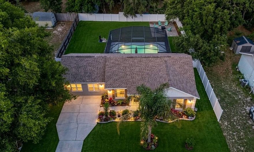 A FURNISHED Lady Lake POOL home with NO HOA. This 3-bedroom, 2-bath home offers luxury vinyl flooring, a bright open feel, and a private inground pool surrounded by a fully fenced backyard. Sitting on nearly a quarter-acre lot, this property gives you space, privacy, and flexibility just minutes from shopping, dining, medical, golf, and The Villages. Whether you’re looking for a full-time home, seasonal escape, or investment opportunity, this one checks the boxes. Private pool, fenced yard, no HOA — Florida living made simple.