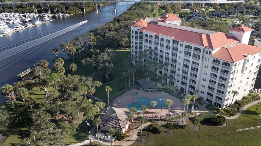Enjoy true waterfront living at its finest in this beautifully furnished end-unit condo at Palm Coast Resort! From the moment you enter, you’ll be captivated by the unobstructed, panoramic views of the Intracoastal Waterway—views that are guaranteed to remain unobstructed, unlike other sides of the building that may face future development. This desirable corner residence offers extra windows for abundant natural light and a bright, open layout. The gourmet kitchen features granite countertops, stainless steel appliances, and a built-in wine fridge, perfect for entertaining. Thoughtfully decorated with elegant Tommy Bahama furniture (included), this home is truly turnkey. Palm Coast Resort offers a peaceful waterfront pool, secure parking, and easy access to the marina, scenic trails, and great dining. Unit 708 combines luxury, comfort, and lasting views in one exceptional coastal retreat.