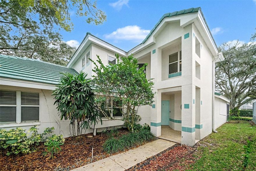 3.88% Rate Assumable VA with ROAM!

Welcome to 15811 Sanctuary Drive — a beautifully updated 4-bedroom, 2.5-bath home in the gated, maintenance-free community of The Sanctuary at Tampa Palms. With approximately 2,492 sq ft, this move-in ready residence offers soaring ceilings, a spacious primary suite on the first floor, and a formal dining room (or optional den). The updated kitchen features stainless-steel appliances (2022), freshly painted cabinetry (2025), a breakfast bar and large pantry. Sliding glass doors off the primary suite open to an oversized, fully screened lanai with tranquil pond views — ideal for seamless indoor-outdoor living. Recent upgrades include new lanai screening and flooring (2025), renovated bathrooms, updated closets, fresh interior paint (2024), new baseboards, updated flooring throughout, new carpet (2021), and upgraded HVAC with ductwork (2018). Additional updates encompass washer/dryer (2021), refreshed garage walls/floors (2025) and new garage opener. Residents enjoy community amenities: parks, pool, tennis, racquetball, playgrounds and trails — all just a short walk to the nearby golf & country club. Grand home, prime location, and turnkey condition.