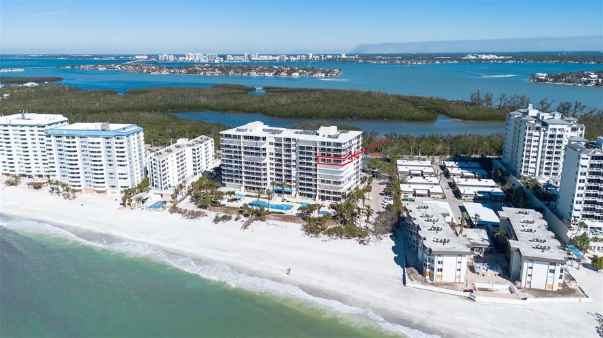 Experience luxury living in this 2-bedroom + den, 3-bath end-unit condo at the prestigious L’Elegance on Lido Key, offering breathtaking panoramic views of the Gulf of Mexico and Bay.
Start and end your days with stunning sunrises and sunsets from expansive balconies. This elegantly designed residence features marble flooring, a spa-inspired primary suite, custom closets, and fresh paint throughout, blending style with comfort.
As an end unit, this condo offers added privacy and an abundance of natural light. L’Elegance boasts world-class amenities, including a lap pool, fitness center, Har-Tru tennis courts, gated security, and assigned underground parking. Ideally located, it’s just a short walk to St. Armands Circle and a quick drive to downtown Sarasota, offering a perfect balance of sophistication, relaxation, and convenience.