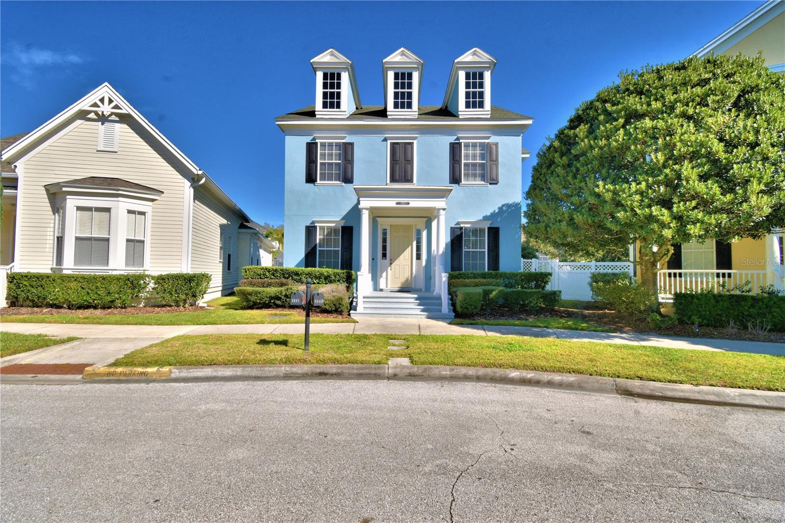 This exquisite 2-story Colonial-style stucco home, built by St. Joe, is set on a pie-shaped lot with serene views of the tranquil Oscar Square. Located in the exclusive Artisan community, this home offers a private, fenced-in yard with a heated pool — an ideal setting for entertaining friends and family. The community provides residents with access to a private clubhouse, featuring fantastic amenities such as a swimming pool, fitness center, restaurant, and more!
The home features the Elmwood floor plan, designed for both comfort and style. Upon entering, you are greeted by sleek laminate flooring in the formal dining and living rooms, highlighted by elegant crown molding and a stunning chandelier. The many windows throughout the home allow an abundance of natural light, creating a warm and inviting ambiance.
The open-concept kitchen and family room provide a seamless flow, with direct views of the peaceful screened-in pool area. The kitchen boasts dark granite countertops, 42" lighter cabinetry, and stainless steel appliances, including a glass-top range and built-in microwave. The master suite, located upstairs, offers tranquil views of the pool, large lot, and Oscar Square. It features two generous walk-in closets — one for him and one for her — providing ample storage. The spa-inspired master bath includes a garden tub, walk-in shower, dual vanity sinks, and beautifully laid ceramic tile flooring and walls.
The home also includes two additional guest bedrooms that share a well-appointed bathroom. The carpet on the second floor was replaced in 2024, and the air conditioning system was upgraded in 2022, ensuring modern comfort and efficiency. Additionally, the oversized 2-car garage houses a one-bedroom apartment complete with a full kitchen and laundry facilities, perfect for guests or generating extra income.