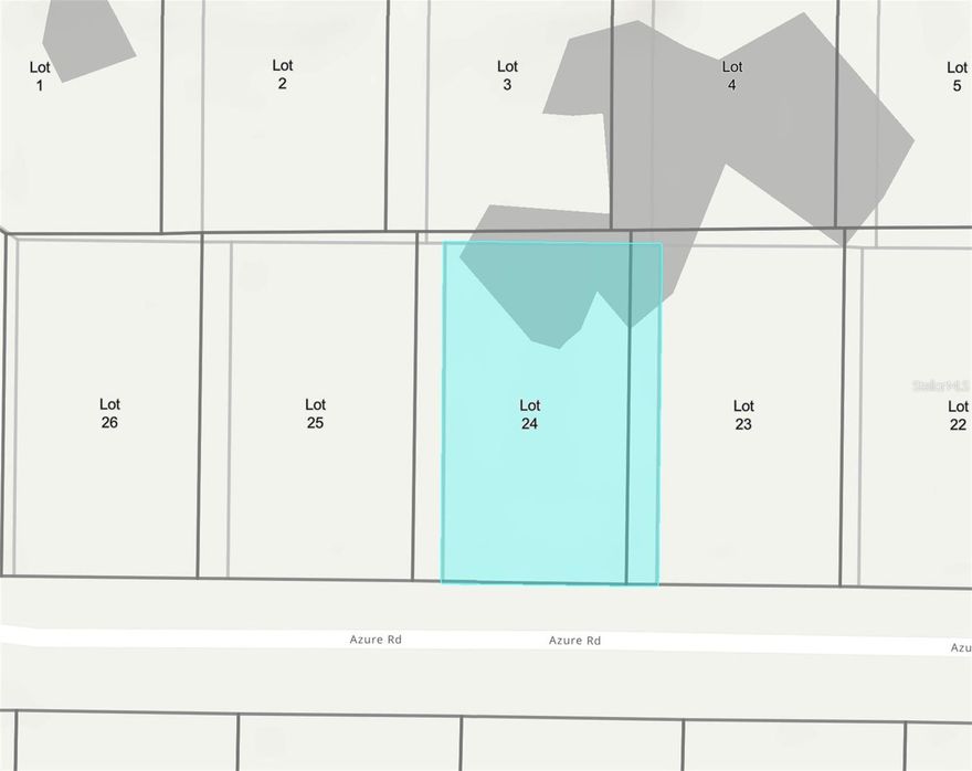 Build your future home or investment portfolio in the rapidly growing city of North Port! This vacant residential lot on Azure Rd offers an excellent opportunity to own property in one of Southwest Florida’s most desirable and expanding areas. Conveniently located near schools, shopping, dining, and major roadways, this homesite provides easy access to Venice, Port Charlotte, and Sarasota. No HOA restrictions make this a flexible option for building your dream home or holding as a long-term investment. Don’t miss your chance to secure land in a high-demand area with strong growth potential.