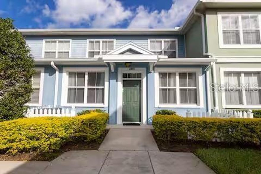 Move right in! This beautifully FURNISHED 3-bedroom, 2-bathroom townhouse is designed for comfort and convenience, perfect for families or professionals looking for a long-term rental. Located in a secure gated community, this home offers everything you need for a hassle-free lifestyle. Master suite on the main floor with a king-size bed and an en-suite bathroom for added privacy and convenience. Upstairs, enjoy two cozy bedrooms: one with two queen-size beds and the other with two twin beds—ideal for family members or guests. Fully furnished throughout, making your move effortless. Community Features: Gated and Secure: 24-hour security. Multiple pools, fitness center, BBQ areas, tennis courts, and a playground to enjoy outdoor activities. Convenient Location: Just a short drive to Walt Disney World (20 minutes) and Universal Studios (15 miles), plus easy access to shopping and dining. This comfortable and fully furnished townhome is ready to welcome you.