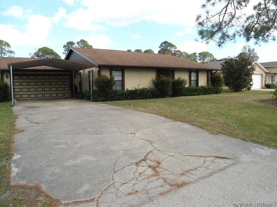 This spacious 3/2 split plan is turnkey and ready to move in. The eat in kitchen is accented by nice wood cabinets and breakfast bar. This home also offers an oversized 2 garage with enough room for all your other toys. Nice big back yard with a workshop/shed to store all your yard equipment too. Refrigerator in kitchen does not convey . This home is easy to show and being sold as is, inspections welcomed. ;Water: City