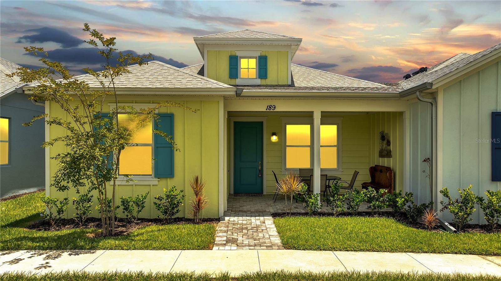 !LOCATION!!LOCATION!!PHASE 5!!!This CAMELIA COTTAGE in Margaritaville Latitude, 55 plus community with furniture. Active lifestyle. restaurant, gym, pickleball, bocce ball, tennis courts, walking trails, private beach club(Ormond Beach) with pool and entrance to the ocean where chairs and umbrellas will be provided, and shuttle service. Other amenities include a business center, woodworking shop, pottery room, game room, wine tasting room, and theater, all included for your enjoyment. This wonderful lifestyle open floor plan is amazing. It has 2 bedrooms, 2 full Baths, 2-car garages. The Living room and the Dining room have high ceilings giving this home a spacious open feel with a beautiful view. The Kitchen has cabinetry, granite, countertops, and a complete set of appliances still under warranty. The 2 bedrooms have a walk-in closet and the master bath has a large glass step-in shower.
