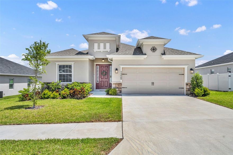 THIS HOME CAN BE PURCHASED WITH NO MONEY DOWN OR NO INCOME VERIFICATION! Welcome home to this beautiful nearly new retreat located just steps away from the peaceful shores of Lake Haines.  Built less than three years ago, this home offers the perfect balance of modern style and that relaxed Lake Alfred charm you have been searching for. As you step inside you will immediately appreciate the bright open concept layout and the upgraded tile flooring that runs throughout all the common areas, the kitchen, and the bathrooms. This is a major plus for easy maintenance and keeping the home cool during the Florida summers.

The heart of the home is the spacious kitchen featuring an oversized island and a massive walk in pantry that provides all the storage you could ever need. Just off the kitchen, the spacious laundry room includes a great drop zone to keep shoes and bags organized and out of sight as you come in from the garage. For added comfort and energy efficiency, every single room in the house is equipped with a ceiling fan to keep the air moving year round. The thoughtful split bedroom floor plan ensures everyone has their own space, featuring cozy plush carpet in all four bedrooms to keep the private areas feeling warm and inviting.

One of the best parts of this home is the screened in back patio where you can enjoy the breeze and your morning coffee in total comfort. It overlooks a spacious backyard that is ready for pets and play. You get the quiet atmosphere of a small town community near public boat ramps and scenic walking trails while still staying just a short drive from I 4 and all the shopping and dining in Winter Haven. This home is a rare find that combines a prime location with move in ready upgrades. Come see why this neighborhood is the best kept secret in the area.