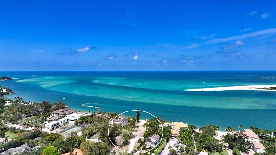 Siesta Key North end with 140+ feet of panoramic views. Seawall and rip wrap secured Gulf Front estate parcel. Discover a rare opportunity on Sarasota's coveted "Gold Coast" with this expansive Gulf-front property. Spanning 52,121 square feet with 141 feet of direct Gulf frontage, this lot provides the perfect canvas for your custom waterfront home. Enjoy unobstructed, sweeping vistas and breathtaking sunset views over the Gulf of Mexico year-round from your private beach area along the seawall and rip wrap. The cleared lot is ready for construction, with generous dimensions allowing for a main residence, potential guest house, extensive landscaping, and expansive outdoor living spaces. This property represents one of the few remaining opportunities to build a Gulf-front estate in Sarasota. Its prime location, size, and views make it an exceptional choice for those seeking to create their ideal Florida home.