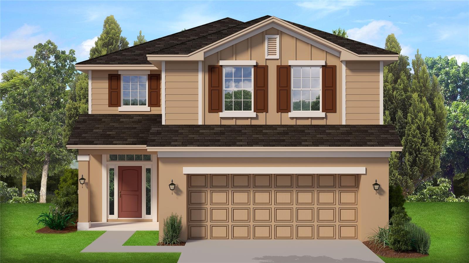 Under Construction. This two-story home features 4 bedrooms and 2 and a half baths. This Home begins with a two-story foyer opening up to the spacious first floor living spaces. The kitchen shines with abundant counter space and an island perfect for entertaining, Upstairs, you will find all four bedrooms. CUSTOM EXTERIOR includes 30-year mildew resistant dimensional shingles Cementitious masonry finish walls & gables, Termite treated with Bora care-renewable after 1st year Designer paint schemes Two convenient garden hose bibs, Dead bolt locks on all exterior doors, Low maintenance aluminum fascia and vinyl soffit Professionally landscaped yards, two exterior weatherproof electrical outlets, Insulated, fiberglass front & rear doors, Decorative coach lights on garage and front entry. EXCEPTIONAL INTERIOR includes Stain resistant designer carpet, Recessed LED lighting in kitchen & family room, Level 1 tile standard in kitchen, laundry, foyer, and bathrooms Prewire for ceiling fan and 4 LED discs in family room, Pre-wiring for ceiling fans in all bedrooms with dual switches LED Disc, with rocker switches in all bedrooms, Doorbell chimes and protective smoke detectors Knock down texture on all interior walls and ceiling, Generous walk in closets with ventilated shelving,6 TV/Cable jacks or phone jacks, Vaulted ceilings, Wood Window Sills Brushed nickel hinges, fixtures and door knobs Indoor laundry room, Upgraded 5 1/4 baseboards throughout,5 panel smooth finish interior doors with brushed nickel, lever door handles, Garage door opener prewire, Two tone Interior paint package 220-volt dryer outlet Custom cased openings, GOURMET KITCHEN includes Designer recessed lighting Custom wood cabinets with adjustable shelves Included 36” upper cabinets with crown molding and custom bump out Stainless steel double bowl sink. Single lever brushed nickel faucet with pull out sprayer, Energy efficient multi-cycle dishwasher, Smooth top stove with self-cleaning feature, Space saver microwave above the range, Ice maker connection Spacious pantry with ventilated shelving. LUXURY BATH AREA includes Easy care garden tub/shower combination in master bath, Elongated toilets, Pull out drawers in most cabinets, Dual rectangle sinks, Upgraded brushed nickel faucets ENERGY EFFICIENCY includes Double pane insulated windows with tilt-in sash for easy cleaning, Energy efficient Whirlpool appliance package,R-38 ceiling insulation, Continuous soffit attic ventilation, Off ridge roof ventilation,15 SEER Heat Pump with digital thermostat Low volume flush toilets CONSTRUCTION QUALITY includes Interior wood studs 16” on center, Professionally engineered roof truss system, Fiber reinforced concrete slabs with vapor barrier 200 AMP service, Engineered to meet or exceed all wind codes 50-gallon water heater, Finished garage interiors Concrete, block construction ,Tax built-in pest control system(tubes in wall) This community is only a short, 10-minute drive to downtown and less than 5 minutes to shopping, schools, and more! Winter Haven is perfectly situated in the middle of Tampa and Orlando, each of which is only an hour's drive away. Villa Mar is perfect for those seeking vacation amenities alongside neighborhood conveniences. Winter Haven is home to Legoland Florida, Willowbrook Golf Course, and Auburndale Speedway. Within Villa Mar itself, there will be many amenities to suit whatever stage of life your family is in.