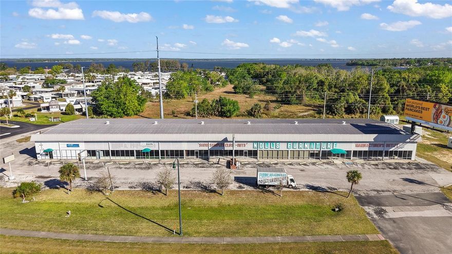 Offering is for a 24,000+/- SF Building / Shopping Plaza on 1.48+/- acres that's directly on US Hwy 441. Formerly a furniture store this plaza offers a great opportunity for investment or user owner to use part of the plaza and lease out the rest. Zoned C-2, City of Leesburg, great parking, excellent visibility,  2 entry access points off US Hwy 441, 416'+/- Ft of US Hwy 441 frontage, 36,549 FDOT Avg Trips per day, grade level and dock high loading with overhead rollup door. Seller will consider a lease / purchase option or owner financing for qualified buyers with a minimum of 40% down.  Site is located a short drive to The Villages,  I-75,  Florida's Turnpike, US Hwy 27 and under an hour to Orlando or Ocala. Shown by appointment. All information is believed accurate and correct but not warranted or guaranteed and subject to change without notice. Great opportunity to build an income stream into your portfolio!!