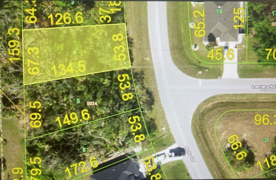 Great opportunity for a double lot in the popular Rotonda Lakes Community.   This lot must sell with adjacent lot at 153 Antis Dr.   Build your dream home on a little over 1/3rd of an acre.   These lots have public utilities available.   They are not currently in a Scrub Jay Habitat area and are located mostly in the X flood zone (Charlotte County GIS).   Rotonda Lakes is located close to schools, shopping, restaurants, golf courses, bike trail (Pioneer Trial) and beaches.   A short drive to Boca Grande, Port Charlotte and Venice.   Your Florida Dream awaits with this double lot opportunity.