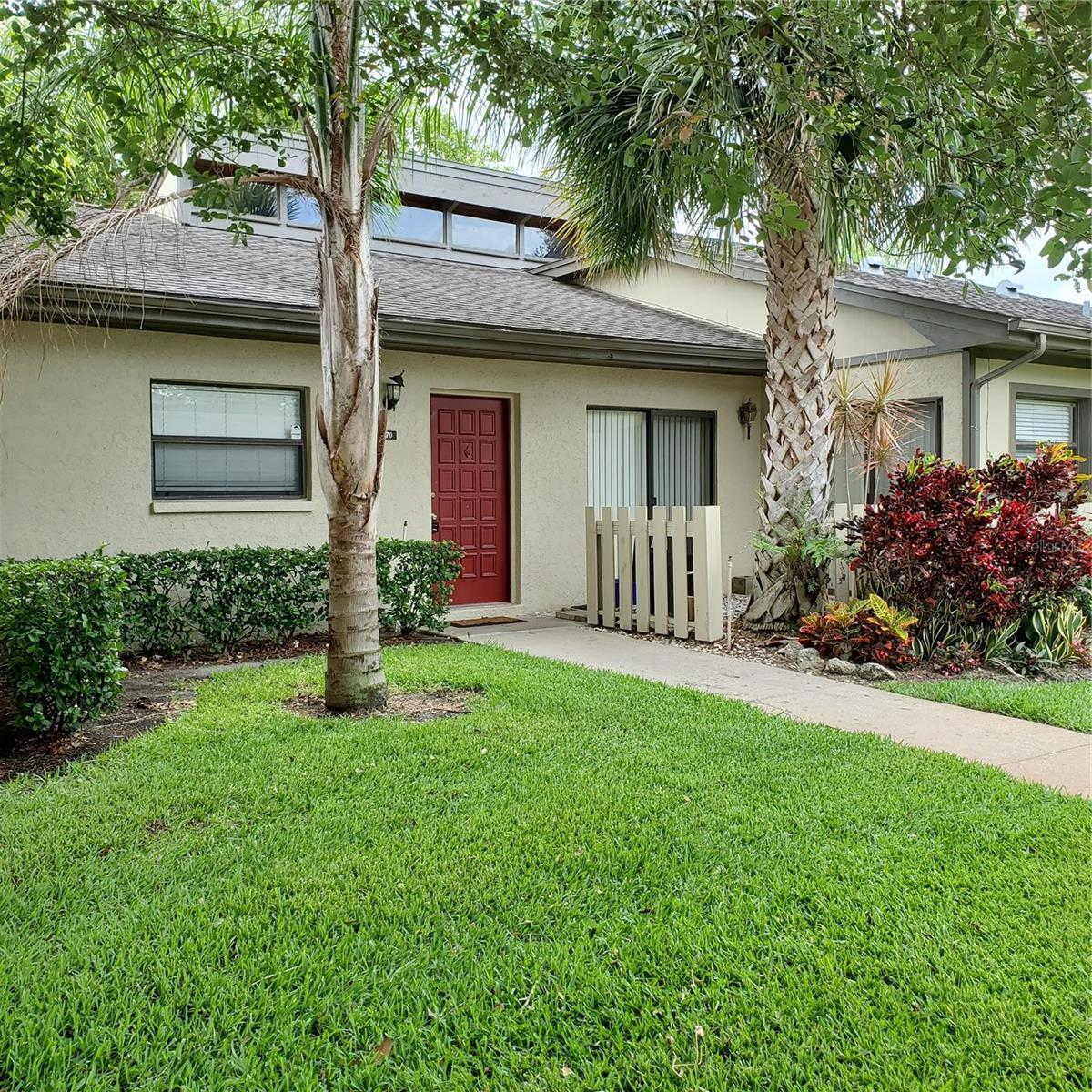 Short Term Furnished Off Season Rental. One story villa in Quail Forest of East Lake Woodlands! Tiled entrance foyer takes you to the living area which has vaulted ceiling with clear view windows, wall to wall sliders out to screen enclosed lanai overlooking canal, comfortable leather furniture and flat screen tv. Separate dining area and breakfast bar to the laundry area and the eat in kitchen. Sliders from the kitchen to open front patio. Split bedroom plan with the master having queen size bed , tv and sliders out to the screen enclosed lanai. One guest bedroom with queen size bed, tv and sliders also out to the lanai, additional guest bedroom with trundle bed. This is a non smoking residence and all short term rentals are subject to a 13% sales/tourist tax. Water, sewer, trash, basic cable, internet and up to $100 of electric is included in the rent. No pets please!