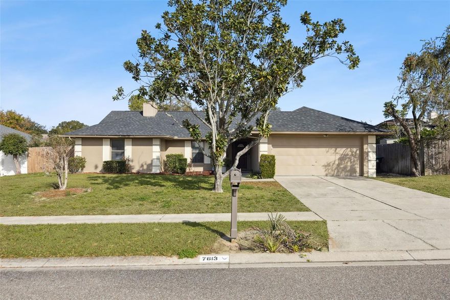 Discover Your Dream Florida Home with Pool & Spa in Silver Ridge, an established and quiet community adjacent to Ocoee, where pride of ownership is evident. This meticulously maintained 3-bedroom, 2-bath split floor plan, solid block home is filled with natural light and offers peace of mind with a newer roof, A/C, and appliances, along with a freshly painted interior and exterior as well as newly epoxied floors in the 2 car garage. Both the primary and secondary bathrooms have been tastefully updated. The heart of the home is a welcoming family room featuring a cozy wood burning fireplace and built-in surround sound. Enjoy the elegance of granite countertops in both the kitchen and bathrooms. The kitchen boasts an island with seating, perfect for casual dining. The primary bathroom includes a soaking tub and modern walk-in shower. The second bathroom also features an updated vanity and shower.  Embrace the best of Florida living in your oversized, fully privacy-fenced backyard. The outdoor space is an entertainer's dream, featuring a screened-in patio with two covered seating areas, and a sparkling pool and spa. The pool has been recently resurfaced and includes updated equipment, ensuring low-maintenance enjoyment. This location offers incredible accessibility, situated just 15 minutes from Downtown Orlando, 20 minutes from major theme parks, and minutes from major highways, shopping centers, schools, and hospitals. Easily one of the best values in the area and very easy to show. Call today to schedule your private tour.