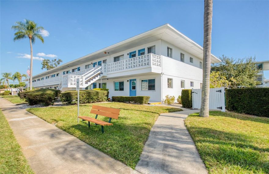 Move-in ready 55+ second-floor condo just minutes from the sugary sands of the Gulf beaches! This spacious two-bedroom, two-bathroom condo provides 912 square feet of comfortable living space and features an updated kitchen with granite countertops, stainless steel appliances, and a cozy eat-in breakfast nook. The bright living room with laminate flooring flows into a wide hallway leading to both bedrooms. One bedroom opens onto a covered, screened-in porch — perfect for relaxing with your morning coffee or evening breeze and offers an additional storage closet.  The primary bedroom features an en-suite bathroom and walk-in closet.  Enjoy maintenance-free living at Seminole Garden Apartments, offering resort-style amenities including an Olympic-sized heated pool, hot tub, clubhouse with billiard room, library, shuffleboard, scenic lakes, and a full calendar of community activities.  Located near Seminole City Center Mall, you’ll have easy access to shopping, dining, and entertainment. A free scheduled shuttle service is also available for convenient trips around town. Come soak up the Florida sunshine and make this your home sweet home!  Owner financing is available.