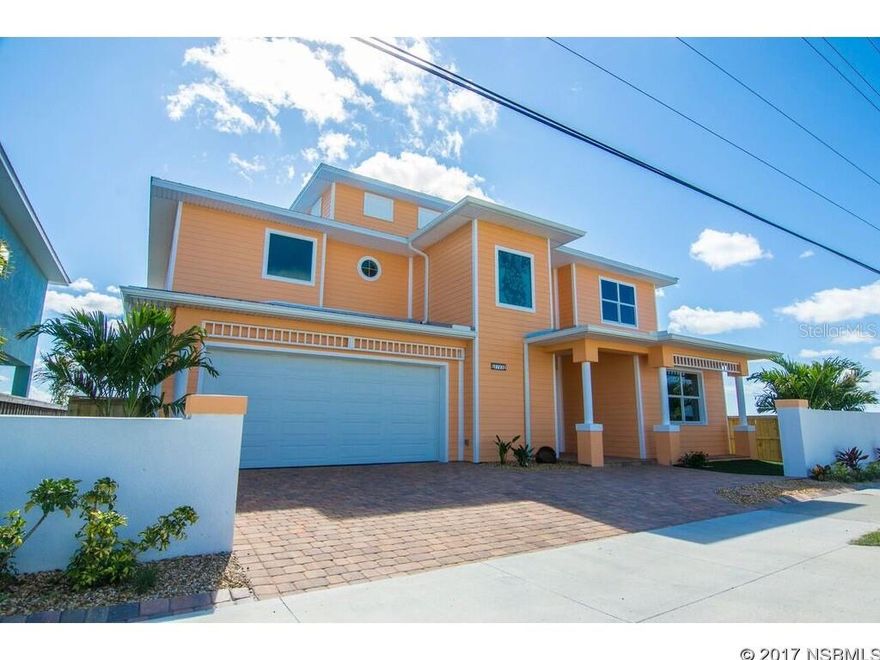 DIRECT INTRACOASTAL, Brand New 2016 Custom built home. 4 bedrooms 3 1/2 Baths. Enter into panoramic views of the Indian River and Pineda Causeway. Spacious open living/dining room combo. Gourmet kitchen with granite countertops, oversized cabinets, tiled backsplash,  Samsung appliances, kitchen island & nook. First floor master suite with his/her walk in closets. Second floor Master suite with large closets. Hardwood stairs to the family/bonus room with slider to the private balcony with more views. Covered patio overlooking the river leads to 216' long dock with Boat Slip & 20'x6' deck platform. Permitted for 2 slips and 2 lifts. MUST SEE TO BELIEVE AT THIS PRICE POINT. Information in the MLS is intended to be accurate but cannot be guaranteed. Measurements are approximate.OWNER CAN HOLD FINANCING. ;Water: City