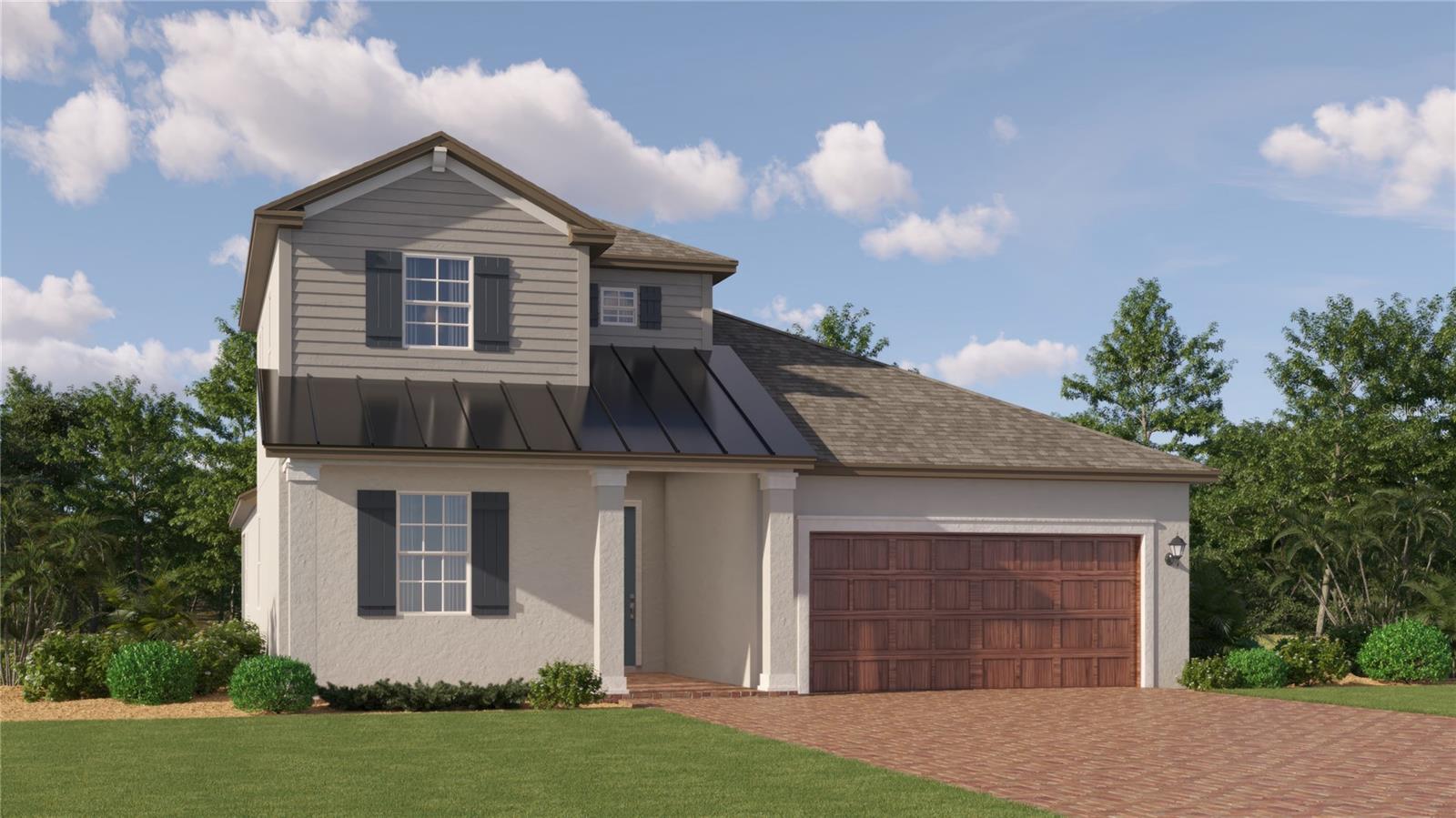 BRAND NEW HOME!! The collection’s only two-story plan centers on convenience. On the first floor, a flex space offers a place to explore hobbies, while the open design of the family room and dining room provide a contemporary style that leads to an expansive patio. The nearby owner’s suite is a tranquil escape, and throughout the home are two secondary bedrooms and an upstairs loft. The Active Adult Manors offers new single-family homes exclusively for residents 55 and better, now selling in New Port Corners Active Adult in New Port Richey, FL. Residents will enjoy an active lifestyle with exclusive access to future onsite amenities, including a clubhouse, swimming pool, multiuse trails, sport courts and much more. The community features proximity to charming downtown New Port Richey, offering an array of entertainment and recreation opportunities. The best of local shopping and dining is a short drive away at Mitchell Ranch Plaza, and homeowners can explore local parks like Sims Park and Cotee River Park and nearby golf courses. Prices, dimensions and features may vary and are subject to change. Photos are for illustrative purposes only.