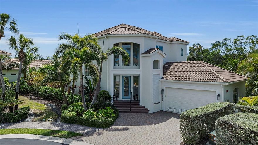 Welcome to Emerald Pointe South! Private Beach access + Gated Bay Isles living-Maintenance free Villa on Longboat Key!
 This well-maintained residence offers a light and open floor plan with spacious living and dining areas, ideal for everyday living and entertaining. Sliding glass doors provide abundant natural light and lead to a private screened lanai overlooking lush tropical landscaping.
The kitchen features ample cabinetry, solid surface countertops, a breakfast nook, and recent updates including a new microwave, dishwasher, and stove.
The primary suite offers dual walk-in closets and an en-suite bath with dual vanities, soaking tub, and separate shower. Two additional bedrooms, each with en-suite baths, are located on the second floor, providing privacy for guests or family.
Ideally located just minutes from St. Armands Circle and downtown Sarasota, this home offers convenient access to dining, shopping, and beaches.
Wake up to the coveted lifestyle of Longboat Key, whether as your full-time residence or a seasonal escape. This property captures the essence of coastal living with comfort, tranquility, and effortless access to everything that makes Longboat Key so desirable.