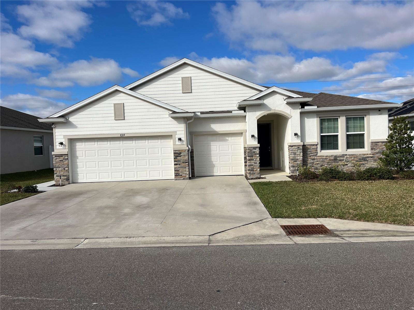 ***Professional Rental*** Beautiful Custom Built 2021 Camden Model Home has a Separate Entrance In Law Suite with Kitchenette and Entry Door to Home as well. Custom kitchen, baths and flooring. High Ceilings, 4 bedrooms and 3 1/2 baths. Extras include Custom Vinyl Fence, Belt Driven WIFI Garage Door Openers w/ Camera, Commercial Grade Water Softener to lower costs, Additional Sprinklers to cover every area of yard and planters, . Fenced yard with a Fig Tree and 2 Peach Trees. Many upgrades to builders package Including Custom Light Fixtures and Fans. New solar panels that keep electric bill below $50 monthly. Possible Rent with option to purchase at $439,000