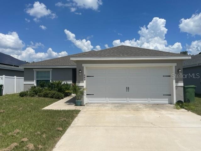 Charming 2020 built home with 4 bedrooms and 2 bathrooms is move in ready! Open floor plan with living and dining areas open to kitchen. Kitchen features stainless steel appliances, island with bar counter, and closet pantry space. Primary bedroom with en-suite bathroom with double sink vanity and large glass enclosed shower stall. 3 additional bedrooms share a hall bathroom with a tub/shower combo. Kitchen has a closet pantry and spacious island with eat in counter that opens to the living/dining space. Exterior features include rear screened porch and attached 2 car garage. Inside laundry room with washer and dryer hook ups. Carpet in bedrooms and living/dining combo. Luxury Vinyl throughout the rest of the home. Small pet friendly! ** See realtor remarks for application instructions. HOA Fees, rules and regulations, home square footage, and lot sizes should be independently verified. Tenants are solely responsible for the cost of obtaining gate passes, amenity passes, and mailbox keys.