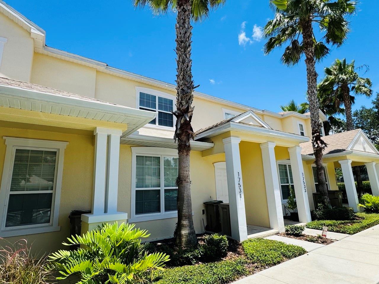 Welcome to this beautifully maintained 3-bedroom, 3-bathroom townhome, located in the eco-friendly and highly desirable Serenity at Silver Creek community. Offered fully furnished and turn-key, this home is ideal as a primary residence, vacation home, or income-producing rental, short-term or long-term.
Step inside to find elegant tile flooring throughout the main level, featuring a private guest suite and full bathroom. The open-concept living space flows seamlessly into a modern kitchen, complete with 42” cabinets, sleek waterfall granite countertops, and a spacious dining and lounge area. Enjoy tranquil views of the screened-in private heated pool and sun deck—perfect for relaxing or entertaining.
Upstairs, the expansive primary suite includes a private balcony overlooking the conservation area, while the third bedroom also enjoys its own en-suite bath, offering maximum comfort and privacy for guests or family members.
As a resident, you'll also have access to resort-style amenities including a clubhouse with a fitness center, game room, lounge areas, hot tub, and a beautifully landscaped community pool—all nestled in a serene natural setting.
Whether you're looking to invest, relax, or relocate, this home offers luxury, flexibility, and lasting value. Don’t miss your chance to own a piece of Serenity!