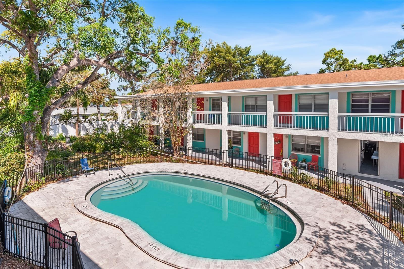 Welcome to your oasis just a stone's throw away from the pristine beaches! Located mere blocks from the sandy shores, you'll have easy access to endless days of sun, surf, and sea breeze. Convenience is key in this prime location, with downtown St. Petersburg and Gulfport's vibrant attractions just a short distance away. Whether it's exploring eclectic shops, savoring culinary delights at local eateries, or immersing yourself in cultural experiences, everything you desire is within reach. Nestled within a community adorned with mature landscaping, tranquility awaits you at every turn. Spend leisurely afternoons lounging by the community pool, where relaxation is elevated amidst the serene surroundings. Don't miss the opportunity to call this apartment home, where coastal living meets urban convenience. Schedule your viewing today and embark on a lifestyle of comfort, convenience, and coastal charm!