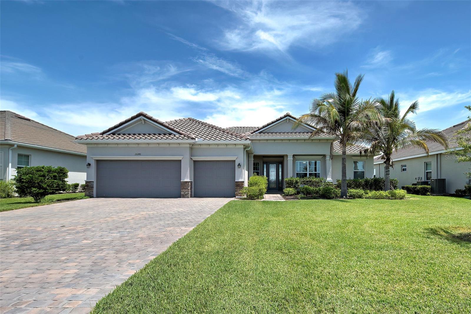 ****** HOME IS UNFURNISHED/FURNITURE NOT INCLUDED ******* Discover your dream waterfront oasis in this stunning Charlotte County gem! This exceptional home boasts unparalleled views and luxurious features that will take your breath away. Imagine waking up to serene vistas of a picturesque 5-acre tree-lined lake, complete with a tranquil ½ mile pathway perfect for morning strolls. As you sip your coffee on the back lanai, marvel at the expansive Butterfield waterway stretching over 650 feet to the pristine Charlotte Harbor State Park Preserve – a view that will never be obstructed. Indulge in the Florida lifestyle with a spectacular 44-foot lap pool, featuring a sundeck area and built-in umbrella stand, all enclosed in a spacious panoramic pool cage. For boating enthusiasts, a large dock with a sundeck leads to a 10,000 lb boat lift, offering sailboat access to the Gulf of Mexico. Inside, luxury abounds with 10-foot ceilings, elegant 11-foot architectural features, and premium tile throughout. The gourmet kitchen showcases gleaming granite countertops and top-of-the-line stainless steel appliances, including an upgraded refrigerator/freezer with a built-in Keurig coffee maker for the ultimate convenience. Additional features like the durable tile roof and epoxy-coated garage floor underscore the attention to detail and quality craftsmanship throughout this remarkable property. Don't miss this rare opportunity to live in one of the finest waterfront homes in Charlotte County – where every day feels like a vacation! Pool and lawn maintenance included in rent.
