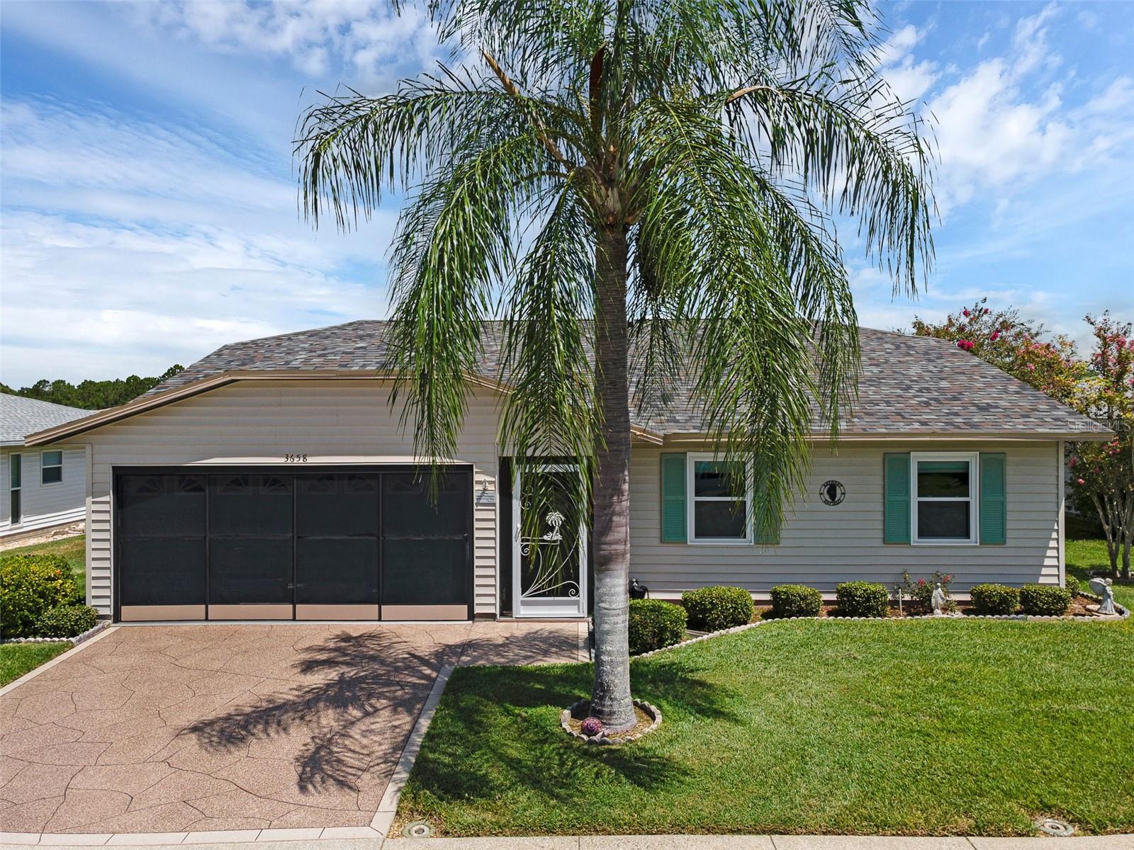 Buyers dream on the fairway! Step into turnkey perfection in Lakeland’s coveted golf-course enclave, where every detail has been meticulously upgraded for effortless living. A 2024 architectural shingle roof and impact-rated windows(2023)—complete with custom treatments from 2023—ensure lasting protection and style, while fresh paint throughout brightens every room and provides the perfect canvas for your personal touches. The heart of the home, completely renovated in 2023, features crisp new cabinetry, sleek quartz countertops, stainless steel appliances, and coordinating new floors that flow seamlessly into open living spaces. A screened-in garage transforms into an ideal indoor-outdoor retreat for morning coffee, evening cocktails, or a bug-free workout zones Or enjoy the lanai for a book or cup of tea. Outside, a professionally landscaped yard, brand-new driveway and sidewalk (2024), and mature shade trees create instant curb appeal with minimal maintenance.
Mechanical systems deliver peace of mind: a four-year-old HVAC unit serviced in early 2025 keeps you cool all summer long, and a well-maintained 10-year-old water heater continues to perform reliably. Beyond your doorstep, take your golf cart and indulge in resort-style amenities including an 18-hole championship golf course, clubhouse activities and events, community pool, tennis courts, shuffleboard bocce ball, trails to walk or bike—just steps from home. Conveniently located near shopping, dining, top-rated schools, and easy access to I-4, this property isn’t just a house it’s a lifestyle. Schedule your private tour today and step into a world of comfort, convenience, and community on the green.
