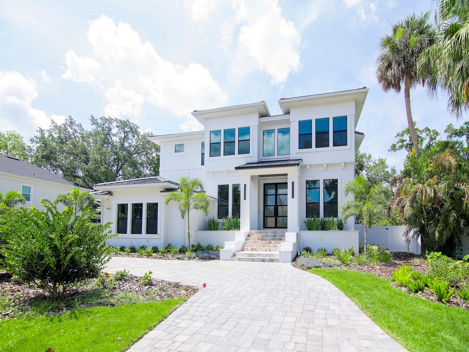 Welcome to Taralon Homes newest creation in Beach Park. This 4 bedroom, 4.5 bath pool home is situated on a 106x145 lot and features custom transitional architecture with a contemporary flair and clean lines. The 2 story foyer welcomes you in and is flanked by the study/living room and dining room and opens into the spacious great room w/ a fireplace overlooking the incredible lanai area. The chef's kitchen includes an informal dining area, a large center island, Wolf/SubZero appliances, 42" maple, shaker style cabinets and granite countertops. The downstairs also includes an ensuite, a large game room w/ a wet bar that offers a beverage center and wine cooler plus a laundry room and mudroom. Upstairs you will find the owner's retreat with 8' double entry doors and tiered ceilings from 10' to 10.8', a custom walk-in closet plus a luxurious master bathroom. In addition there are 2 en-suites plus a media room and laundry room and a 4 car garage. Relax on the spacious lanai w/ an outdoor kitchen overlooking the pool. Additional features include: 7.5" plank white oak flooring throughout with porcelain tile in the laundry and bathrooms, 7" crown molding and baseboards and an elevator. Minutes to TIA, International Mall, fabulous restaurants, Hyde Park Village, downtown and the Gulf beaches! Room Feature: Linen Closet In Bath (Bedroom 4).