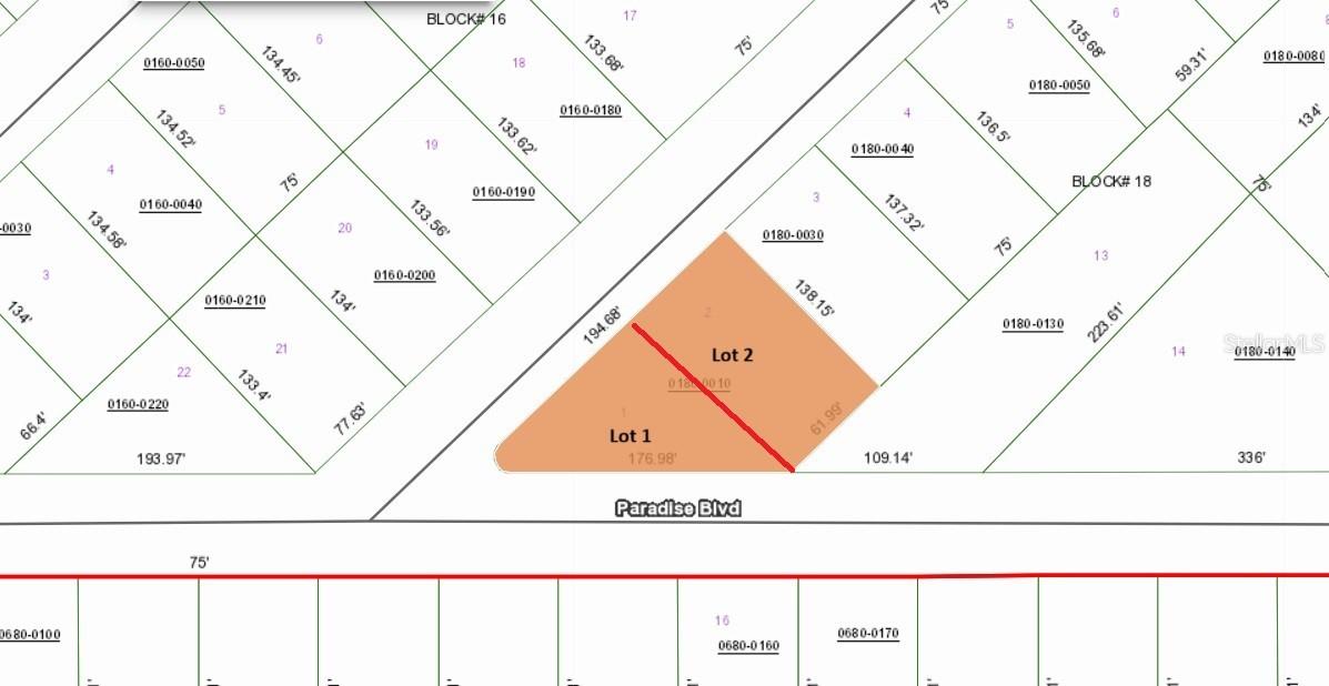PARADISE LAKES SUB - Land