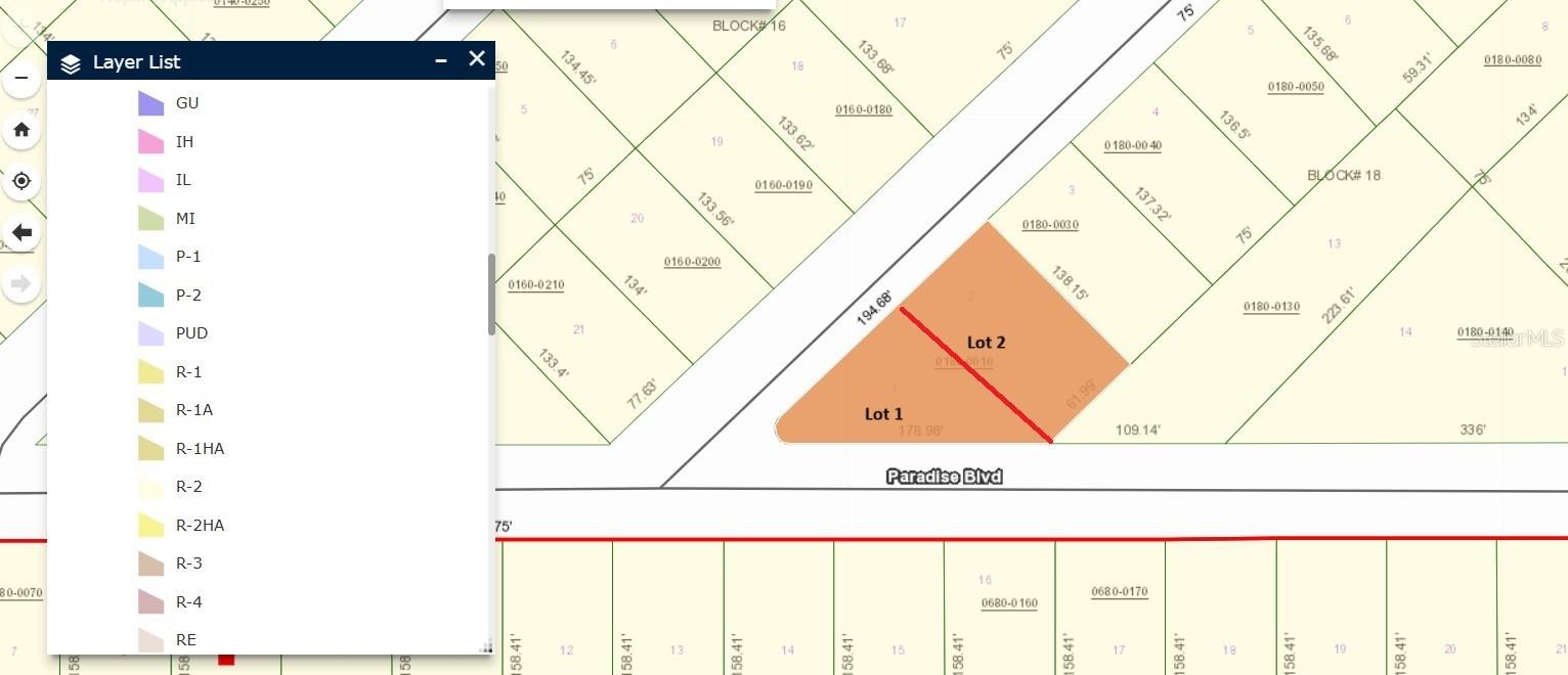 PARADISE LAKES SUB - Land