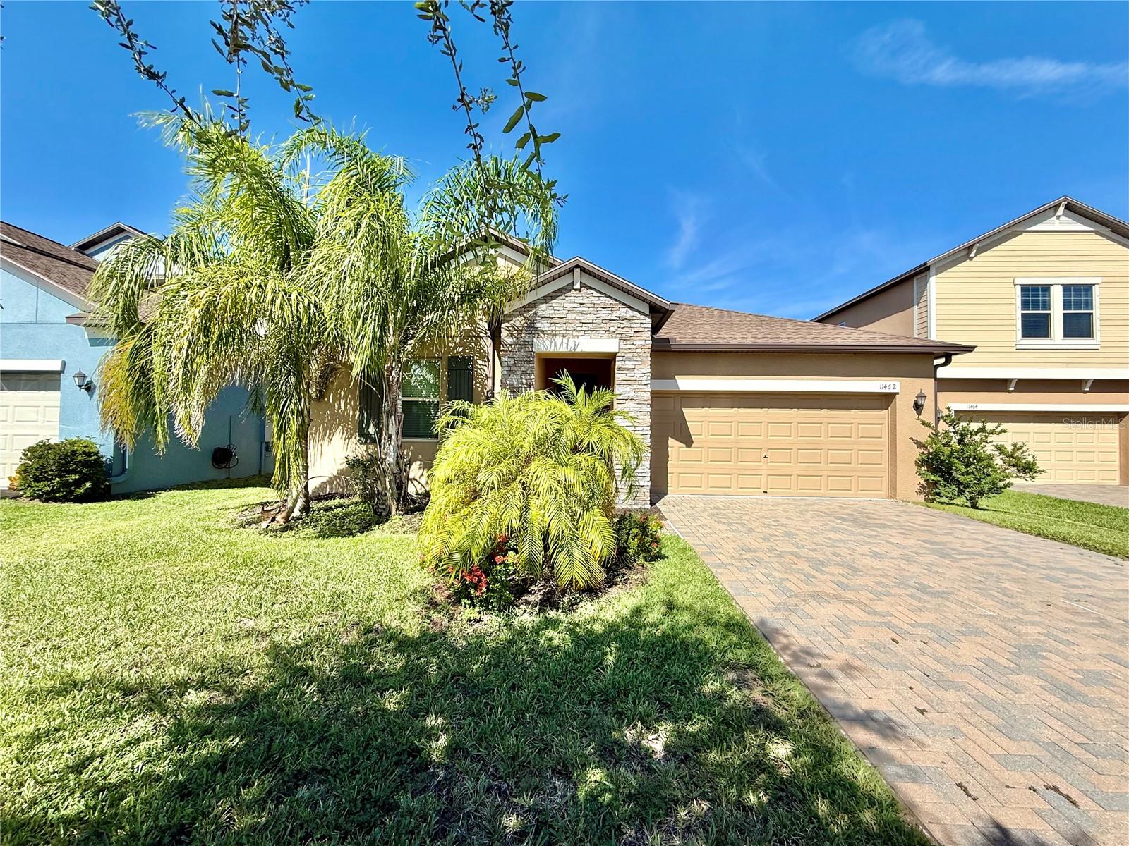 Welcome to this stunning, modern 4-bedroom, 3-bath home located in the highly sought-after gated Crest View community in Riverview. Boasting elegant upgrades, high-end finishes, and a spacious layout, this home is perfect for those seeking comfort, style, and convenience. Step inside and be captivated by the soaring high ceilings, enhanced with ceiling fans, ceramic tile, and plush carpeting throughout. The open-concept living space is ideal for entertaining or relaxing and includes a wall-mounted large TV in the living room included for tenant use. The chef's kitchen is a dream come true, featuring stainless steel appliances, abundant cabinetry, and granite countertops that offer both functionality and sophistication. Retreat to the expansive primary suite, complete with a tray ceiling, en-suite spa-style bathroom with dual vanities, a huge garden tub, an oversized walk-in shower, and a massive walk-in closet. Step outside to the covered patio a perfect spot for hosting guests or enjoying peaceful Florida evenings. The large, fully fenced backyard offers plenty of space for play, pets, or gardening. Additional features include a 2-car garage and washer & dryer included for your convenience. Located in a quiet, family-friendly gated neighborhood, residents also enjoy access to a fun Community Playground, Dog Park and Dock that is perfect for fishing. Don't miss your chance to make this exceptional property your next home! In addition to the advertised base rent, all residents are enrolled in the Resident Benefits Package (RBP) for $50.00/month which includes HVAC air filter delivery, credit building to help boost your credit score with timely rent payments, utility concierge service making utility connection a breeze during your move-in, and much more! More details upon application. Pets welcome, max 3, at owners' discretion. Vacant and Available now!