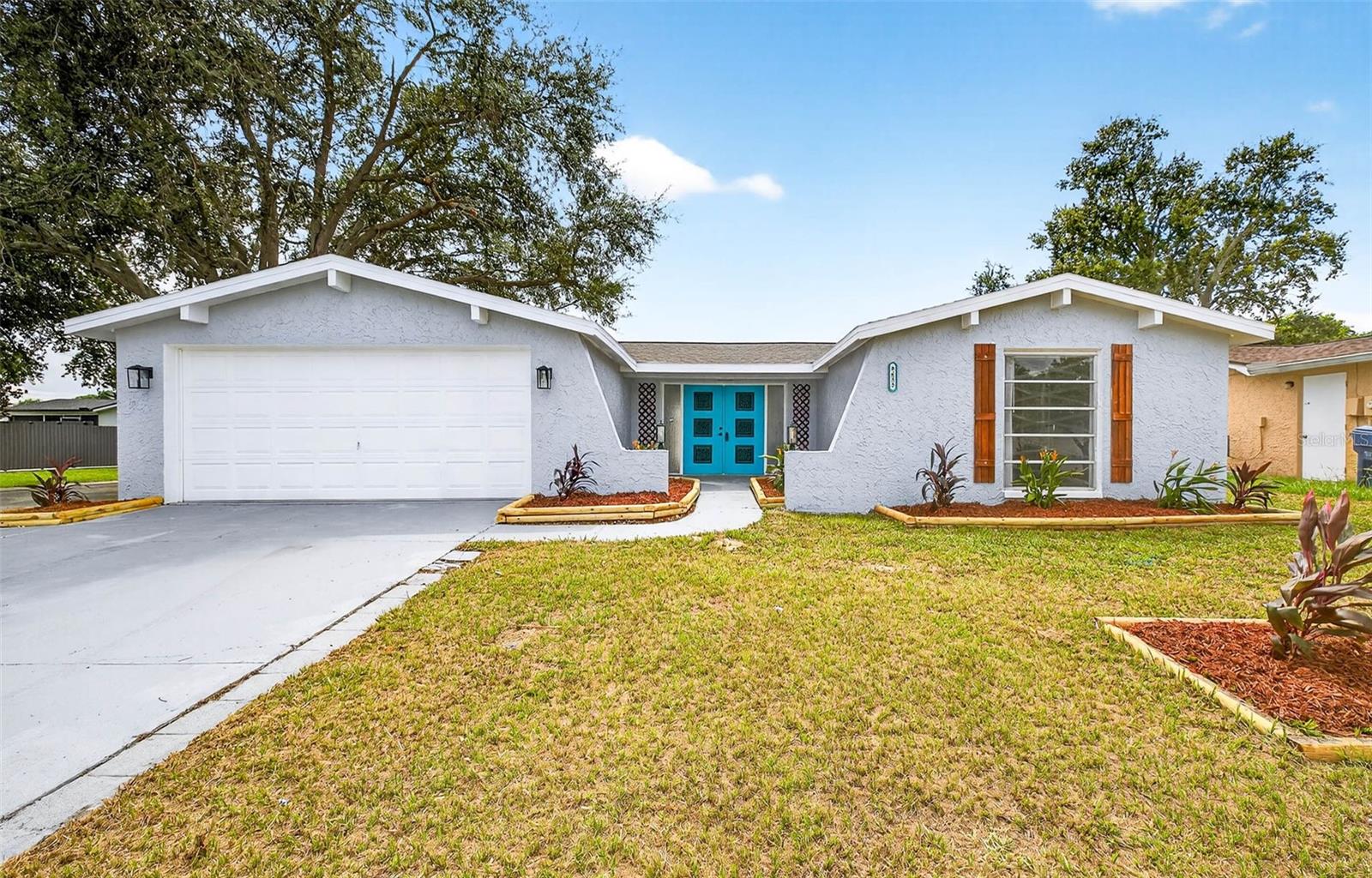 One or more photo(s) has been virtually staged. 3/2/2 POOL HOME REMODELED HOME INSIDE AND OUT! NO FLOOD ZONE, NO HOA! BRAND NEW ROOF, AC 2018, WATER HEATER 2023 Luxury Kitchen upgrades, Spa Theme Bath Upgrades!
Brand new LVP flooring with 5.25" baseboards. Brand new shaker kitchen cabinets, brand new quartz countertops, brand new stainless steel appliances, brand new fans and lighting throughout, nicely remodeled bathrooms, fresh landscaping, fresh paint inside and out. Large corner lot with plenty of room for parking.
SELLER IS OFFERING A 1 YEAR HOME WARRANTY AND IS OPEN TO CONCESSIONS TO HELP WITH CLOSING COSTS!