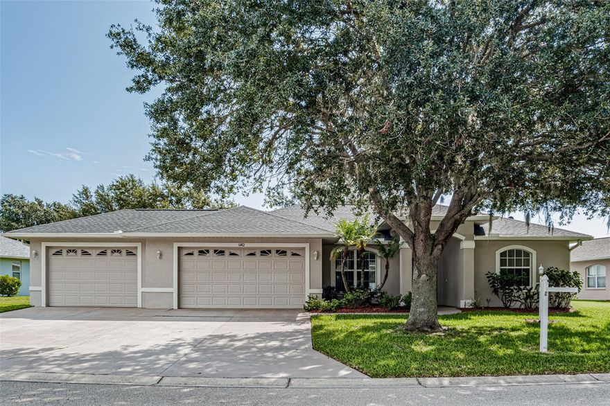 One or more photo(s) has been virtually staged. Best price in Ancient Oaks! Who says you can't have it all? This exceptional opportunity brings together every desirable element: a multi-generational home featuring a private in-law suite or a second master suite with it's own private entrance,  a spacious 3-car garage, and an inviting pool all on an expansive fenced lot…….
Step into the enchanting meticulously maintained residence, nestled within the tranquil Ancient Oaks subdivision of Parrish, FL. The remarkable curb appeal is matched by the coveted 3-car garage, catering to the aspirations of every homeowner…
Upon entering, you're welcomed into a gracious living space that effortlessly flows onto the inviting pool deck. The thoughtfully designed split floor plan amplifies the allure of this home, with formal and more casual areas.  Situated on the right wing, the master suite offers a captivating pool view through elegant French doors, leading to the covered and screened lanai. The generously sized master bedroom, provides a serene retreat. The master en-suite is thoughtfully appointed with a dual sink vanity, a luxurious soaking tub, and a separate shower, providing ample space for both preparation and relaxation….
The kitchen has been upgraded and features a stunning array of amenities. From sleek quartz countertops and stainless steel appliances to elegantly crowned 42" upper cabinets, every detail has been expertly curated. Culinary enthusiasts will delight in the gas range with a convenient double oven, while a complete wall of cabinet pantries ensures that all your kitchen essentials are within easy reach. Overlooking a warm and inviting dining area and living room, the kitchen peninsula offers convenient breakfast bar seating – the perfect setting for cherished family gatherings and hosting guests. This home seamlessly accommodates both formal and casual living and dining spaces……
Venturing down the hallway, you'll encounter a guest bathroom that conveniently doubles as a pool bath, adjacent to the remaining two bedrooms…. The third bedroom stands out as a secondary master suite, featuring substantial space, direct access to the pool and lanai, a walk-in closet, and a full bathroom. This suite provides a comfortable and private retreat for guests or family members or discover the ultimate haven for multi-generational living with an exclusive private entryway…. comfortable return home…. Stepping outside, the covered and screened lanai invites you to bask in the company of a delightful inground pool – a serene space to fully embrace the quintessential Florida lifestyle. The backyard, enclosed by a privacy fence, offers ample room for peaceful outdoor enjoyment, positioning this home as a hub for entertainment……
Among the coveted features, the property boasts a 3-car garage, a newer roof installed in 2021, and updated air conditioning units from 2019, ensuring both practicality and peace of mind. Ancient Oaks, an established neighborhood with larger home sites, imparts a sense of tranquility and spaciousness…..
Don't let the opportunity slip away to make this charming home yours. Located just minutes from multiple I-75 exits, Parrish offers convenient commuting to Tampa, St. Petersburg, Bradenton, and Sarasota. This vibrant area is experiencing a surge of growth, introducing new restaurants, shopping destinations, and newer schools. Seize the chance to call this house your home before it's too late!