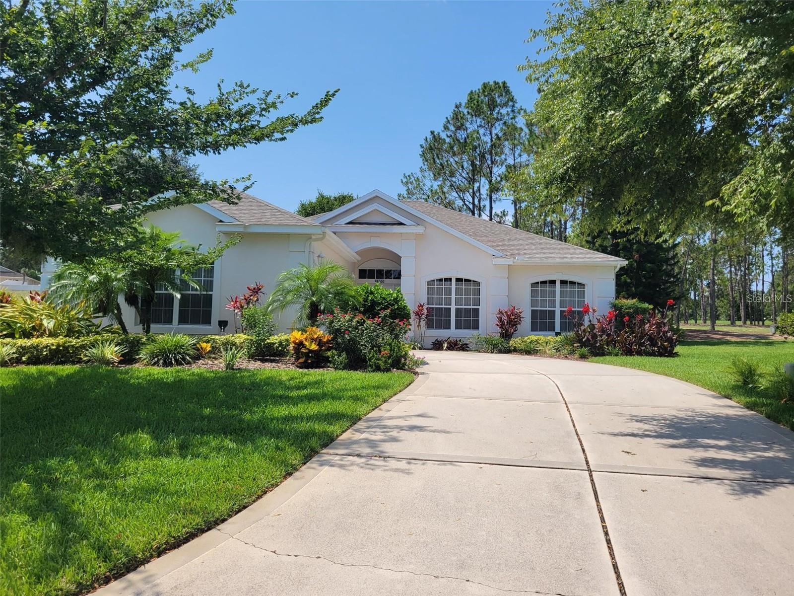 Golf front living at it’s best in highly sought-after 55+ Kings Ridge. Enjoy the safety of a guard gated community and beauty of tree lined streets and amazing community amenities including a multi-million dollar clubhouse. Live the Royal lifestyle with two 18 hole golf courses, 3 heated pools, 2 fitness centers, spas, tennis & pickle ball courts, billiards, shuffle board, shows, Bingo, Dancing, cards, crafts, movie night and join any one of the many clubs galore. This lovely St Laurent model boast 3 spacious bedrooms and 2 baths with 1825 square feet of living space, including a Formal dining room and breakfast nook off the kitchen. The screened lanai has wonderful views of the 2nd hole fairway and green. 2 car garage and inside laundry room with full sized washer and dryer. Rent includes lawn maintenance & irrigation, all community amenities and landline phone, basic cable and internet. Close to Highway 27 and 50, Florida Turnpike with easy access to downtown Orlando within 30 minutes & 22 miles to Disney. Conveniently located outside the community, golf cart accessible to Publix, dentist, Mexican, Japanese restaurants, pizza, stylist, barber, Starbucks, dog groomer, tailor, Doctors, dermatologist, Quest, radiology, Walgreen, etc. near by, and close to Kohl's/Walmart/BJ and restaurants within 5 miles At least one tenant must be at least 55 years old or older for HOA approval. Call for a private tour.