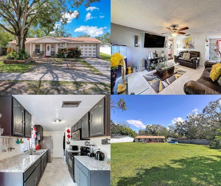 HUGE BACKYARD & ENDLESS POTENTIAL! Welcome to 3615 Sugarcreek Drive, a 4-bedroom ranch-style home nestled in a friendly, well-established neighborhood with no HOA fees! This property offers the perfect opportunity to create your dream home — whether you’re a first-time buyer, investor, or simply ready to make a space your own.

Sitting high and dry with no required flood insurance, this home features a massive backyard lined with mature trees for added privacy — ideal for outdoor entertaining, gardening, or adding a pool. Inside, you’ll find a spacious single-level layout with a cozy living room, dining area off the kitchen, and four bedrooms ready for your personal touch.

Recent updates include a new roof (2023) and air handler (2024), and a new refrigerator (2024) giving you a head start on renovations. The beautiful front oak tree adds curb appeal and provides a shady spot to sit back and relax after a day of projects.

Bring your vision and make this home shine — the location, layout, and lot size make it worth the effort!