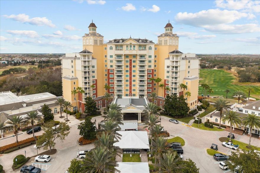 LARGEST condo available in Reunion Grande.  From SUNRISE to a new day to SPECTACULAR DISNEY FIREWORKS to end it all from the comfort of your Balcony, this condo will not disappoint. Rare opportunity to own this beautifully maintained and professionally furnished two-bedroom, two-bath residence in one of Central Florida’s desirable short-term rental communities. This spacious property is operating in a rental program, offering the ideal blend of personal enjoyment and turnkey investment potential. From the moment you enter inside, you’ll notice pride of ownership and thoughtful updates throughout. The condo features a bright, open layout enhanced by designer-selected furnishings, décor and lighting that create an inviting, vacation-ready atmosphere.  From the professionally decoded main living area to the hardwood floors in bedrooms this unit is sure to please the eye..  The highlight of this condo is its dual balcony allowing for separate gathering spaces to view your private fireworks show nightly. This residence has been thoughtfully maintained and is being sold fully furnished, making it turnkey for immediate rental income or personal use. With an established history in the short-term rental program, the property offers new owners the opportunity to seamlessly continue generating potential revenue from day one. Residents and guests enjoy convenient access to an array of amenities within the community, including swimming pools, fitness facilities, walking paths and multiple on-site dining options. The location is ideal for visitors seeking proximity to Orlando’s popular attractions. The home is just a short drive from Walt Disney World, major theme parks, shopping centers, golf courses, and a wide selection of restaurants, as well as major highways for easy travel throughout the region. Opportunities like this, where a property is performing in a rental program and requires no additional updates, are rare. Don’t miss your chance to own a fully furnished, move-in-ready two-bedroom, two-bath property in a premier short-term rental destination. This home is ready to welcome its next owner and continue providing memorable stays for years to come.