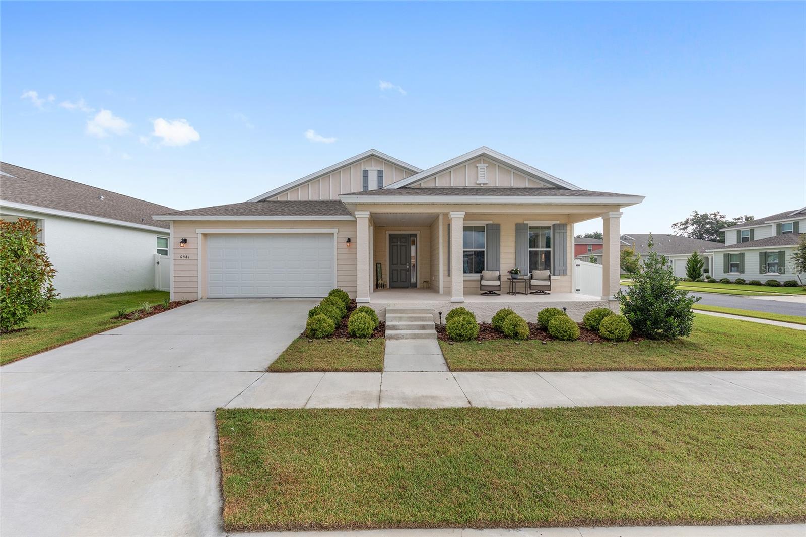 ***Seller offering to pay $20,000 for Rate Buydown &/or Closing Costs***Welcome to The Gardenia — a thoughtfully designed home tailored for life’s busiest seasons. This spacious 4-bedroom, 3-bathroom FENCED CORNER LOT residence offers 2,671 sq. ft. of beautifully planned living space, providing comfort, functionality, and style for the whole family.
Each of the four bedrooms gives everyone their own personal retreat, complete with ample closet space for clothes, trophies, and treasured keepsakes. The open great room flows seamlessly into a modern kitchen, where a cozy nest area offers the perfect spot for a mudroom, coffee bar, or homework station.
Host family dinners or holiday gatherings in the formal dining room, designed for memorable meals and meaningful conversations. The laundry suite is conveniently located to simplify daily routines, while the 3-car tandem garage ensures plenty of storage for vehicles, tools, and toys.
Step outside to a covered lanai, ideal for morning coffee or evening relaxation. Best of all, this home is located on the same street as the community’s basketball court, resort-style pool, and playground, offering unbeatable convenience for active families. Residents also enjoy access to multiple dog parks and the state-of-the-art Florida Aquatics Swimming and Training (FAST) facility featuring an Olympic-size competition pool.
Nestled in a vibrant, family-friendly community, The Gardenia perfectly blends modern living with practical amenities to suit every stage of life. Don’t miss your chance to own this inviting, versatile home — it’s built for memories to be made.