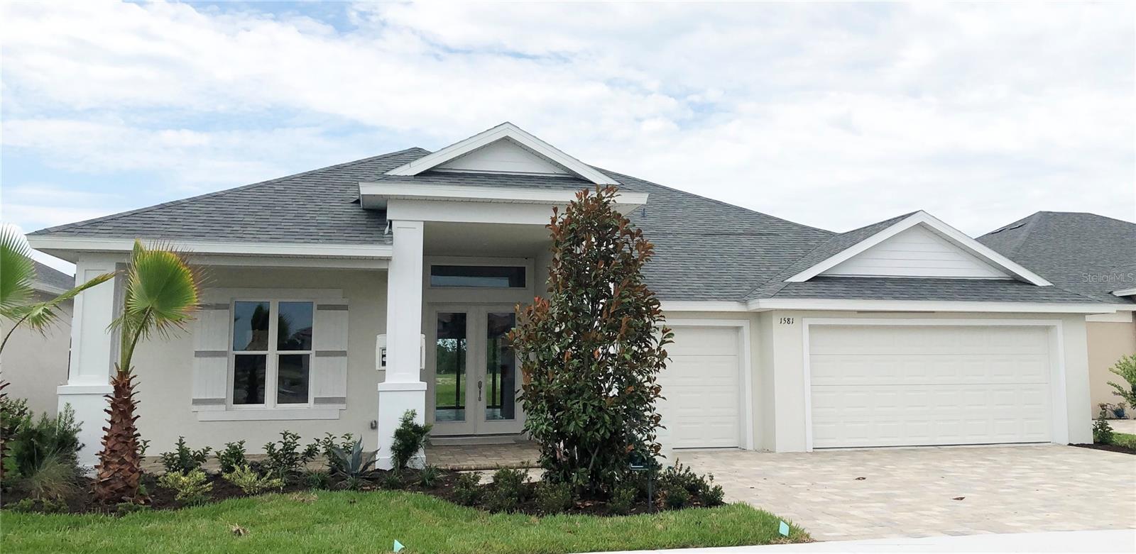 Under Construction. *Home Currently Under Construction* This brand new, never lived in home sits on a water view homesite in The Reserve at Victoria in DeLand. This Paytas Homes Prescott Model features 3 Bedrooms, 2 1/2 Bathrooms, Flex Room/Study, Oversized 3-Car Garage with a brick paver driveway and entry walks. Interior finishes include premium tile backsplash, Cambria Quartz Countertops with Wellborn all wood cabinets with a painted finish in Kitchen. Tile floor upgrades throughout main living areas, 10' interior ceiling heights with 8' tall interior doors. So much to see in floorplan and finishes!
**The Reserve at Victoria Community Center is currently under construction and will include a fitness facility, resort style pool, pickle ball courts, playground area and outdoor gathering space. Completion expected August of 2023!