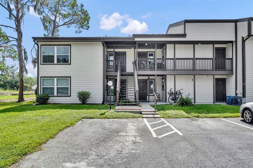 Welcome to worry-free, maintenance-free living in the charming and affordable Sandalwood community. This beautifully renovated 1-bedroom, 1-bathroom condo offers exceptional value and convenience with water view, ideally located just outside The Villages. Featuring fresh interior paint, updated flooring, and a modernized kitchen, this unit is move-in ready and perfect for anyone looking to enjoy a vibrant lifestyle without the high costs of living within The Villages.  Enjoy easy access to everything you need—restaurants, shopping, top-tier medical facilities, and the lively entertainment of multiple town squares—all just minutes away. Affordable, updated, and perfectly located, this condo is an ideal place to call home.